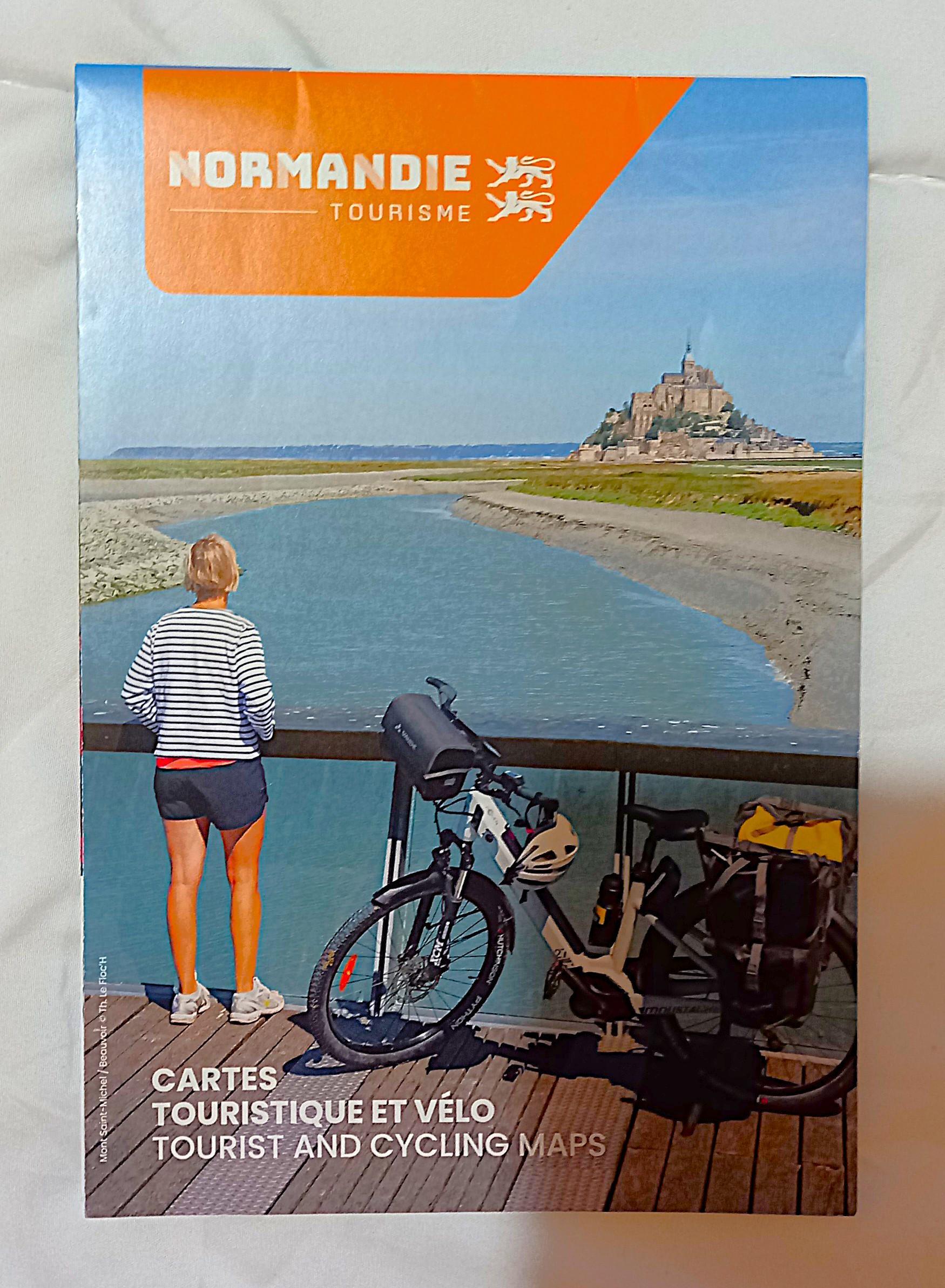 troc de troc carte touristique "la normandie à vélo". image 0