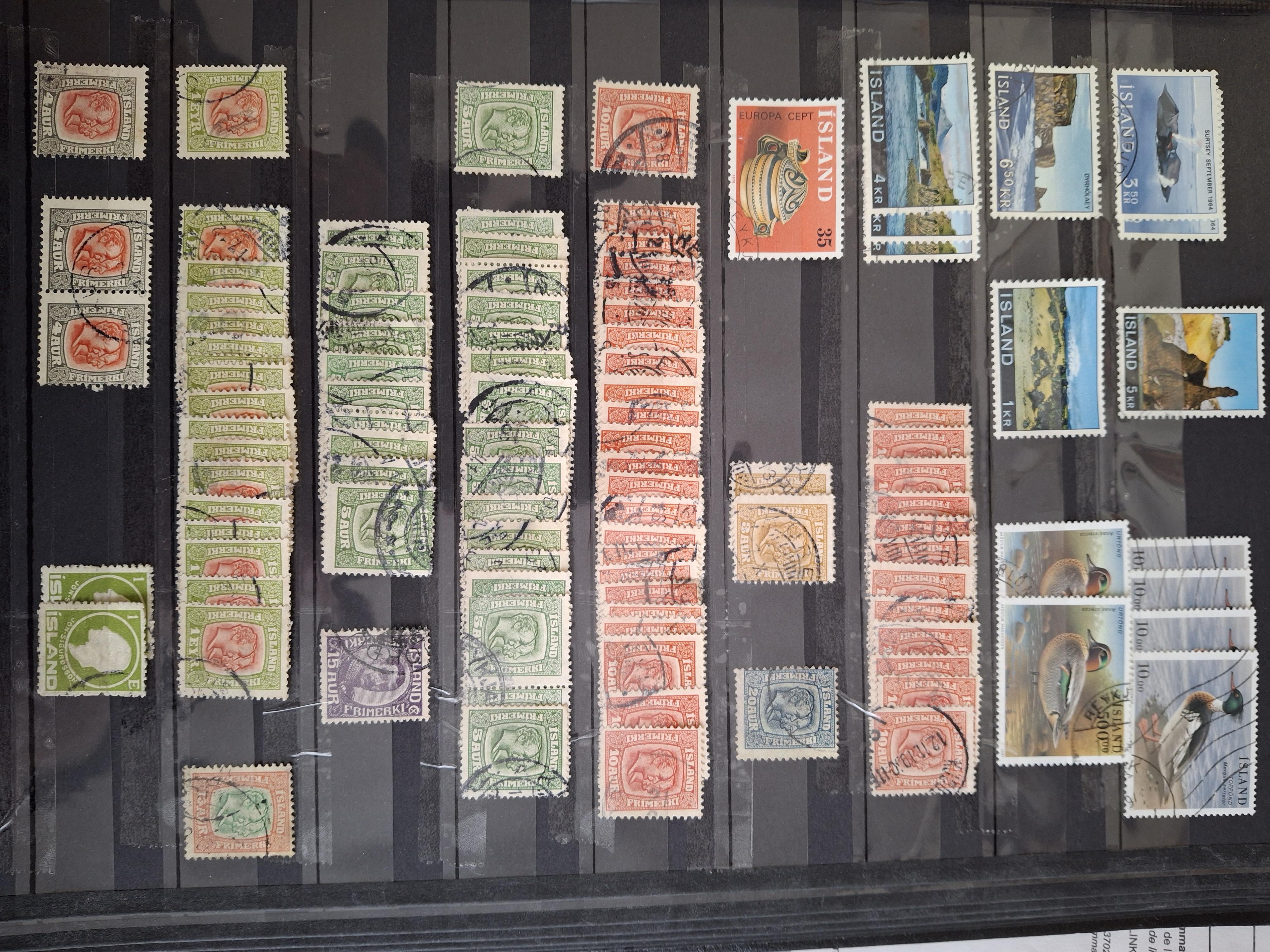 troc de troc timbres d 'islande - ice land - iceland oblitérés quelques neufs image 1