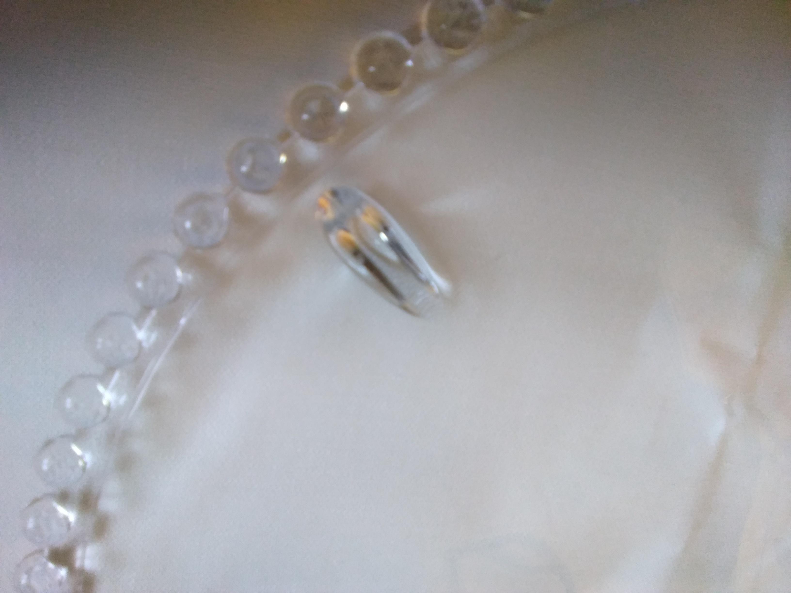 troc de troc plat de service, verre transparent, très bon état image 1