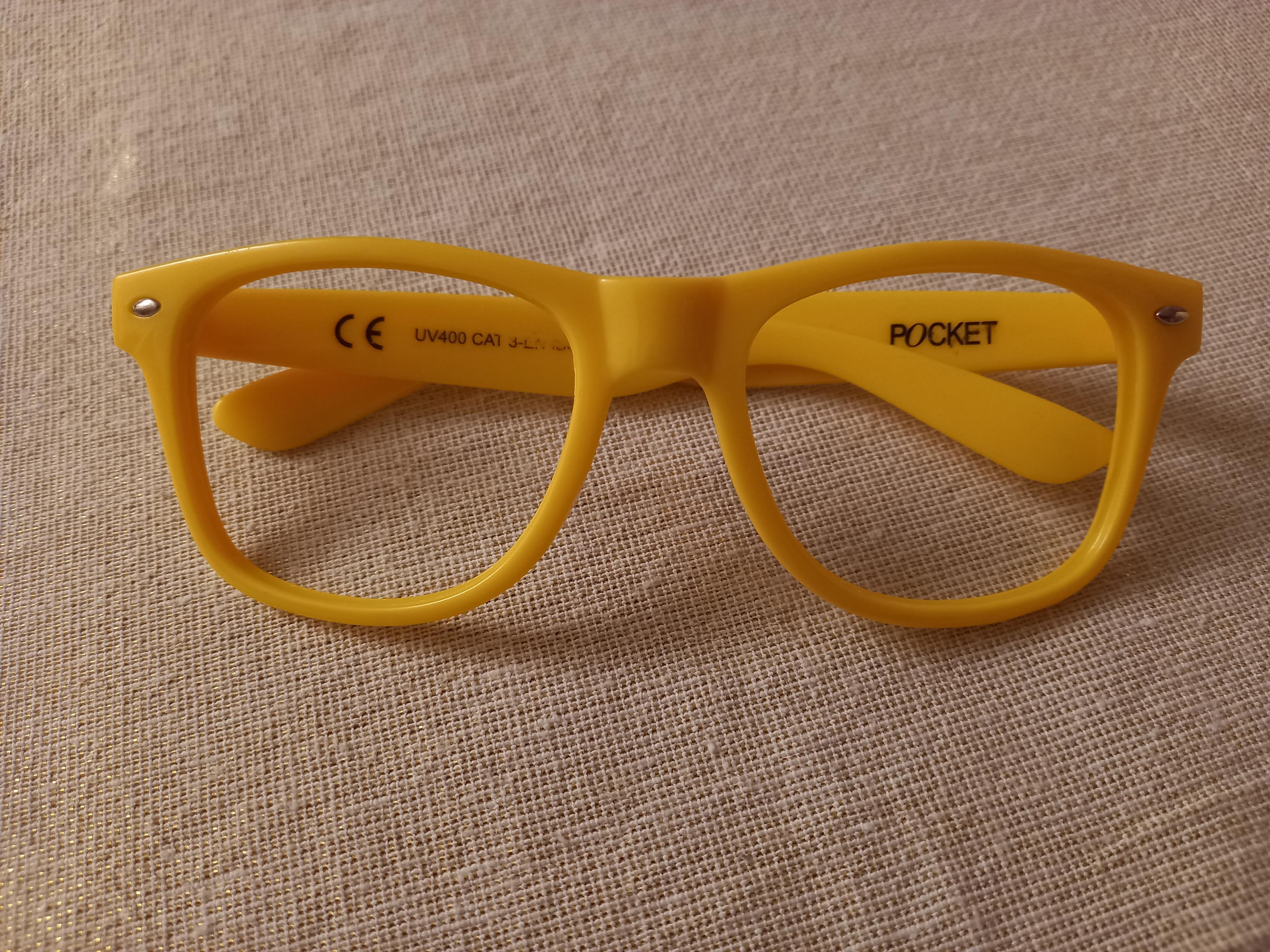 troc de troc monture de lunettes jaune. image 0
