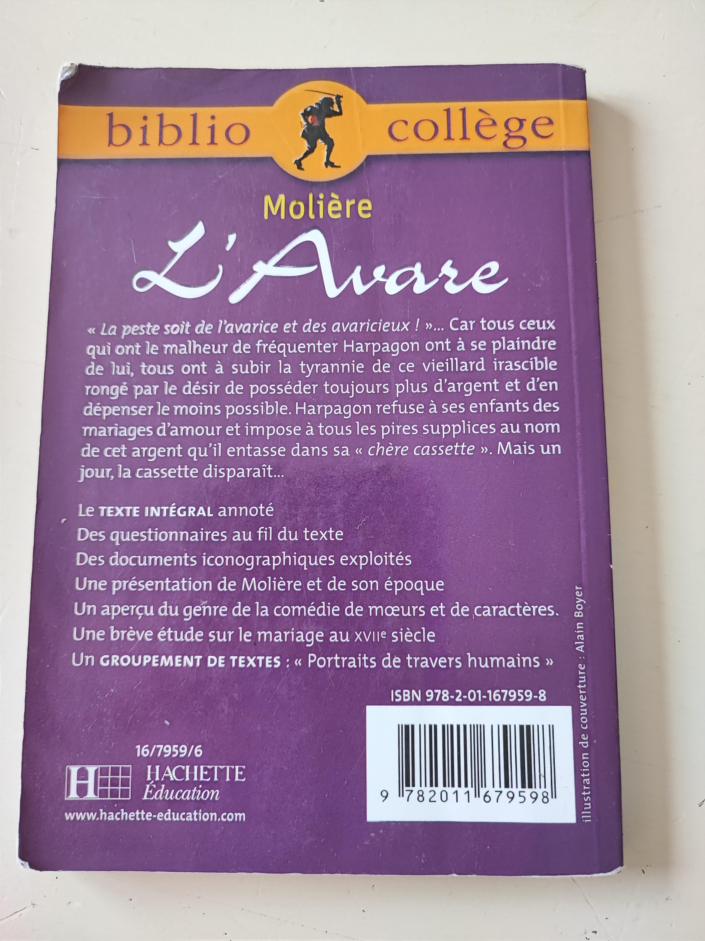 troc de troc livre l'avare image 1