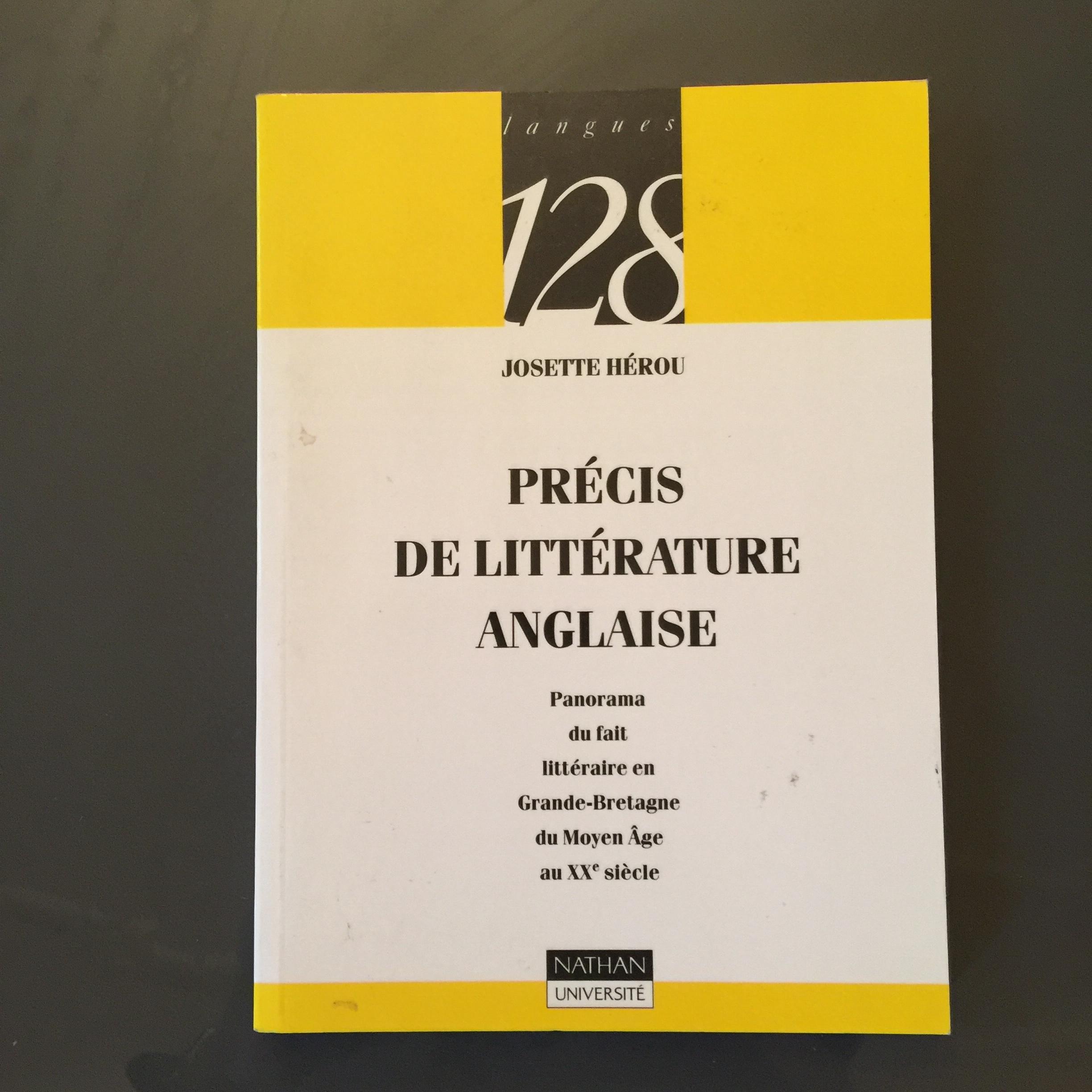 troc de troc livre « précis de littérature anglaise » image 0