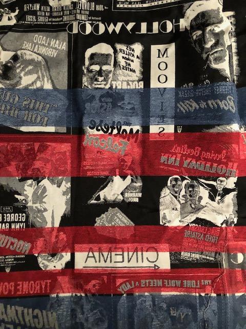 troc de troc tissu d'ameublement 1x2m thème affiches cinéma image 1