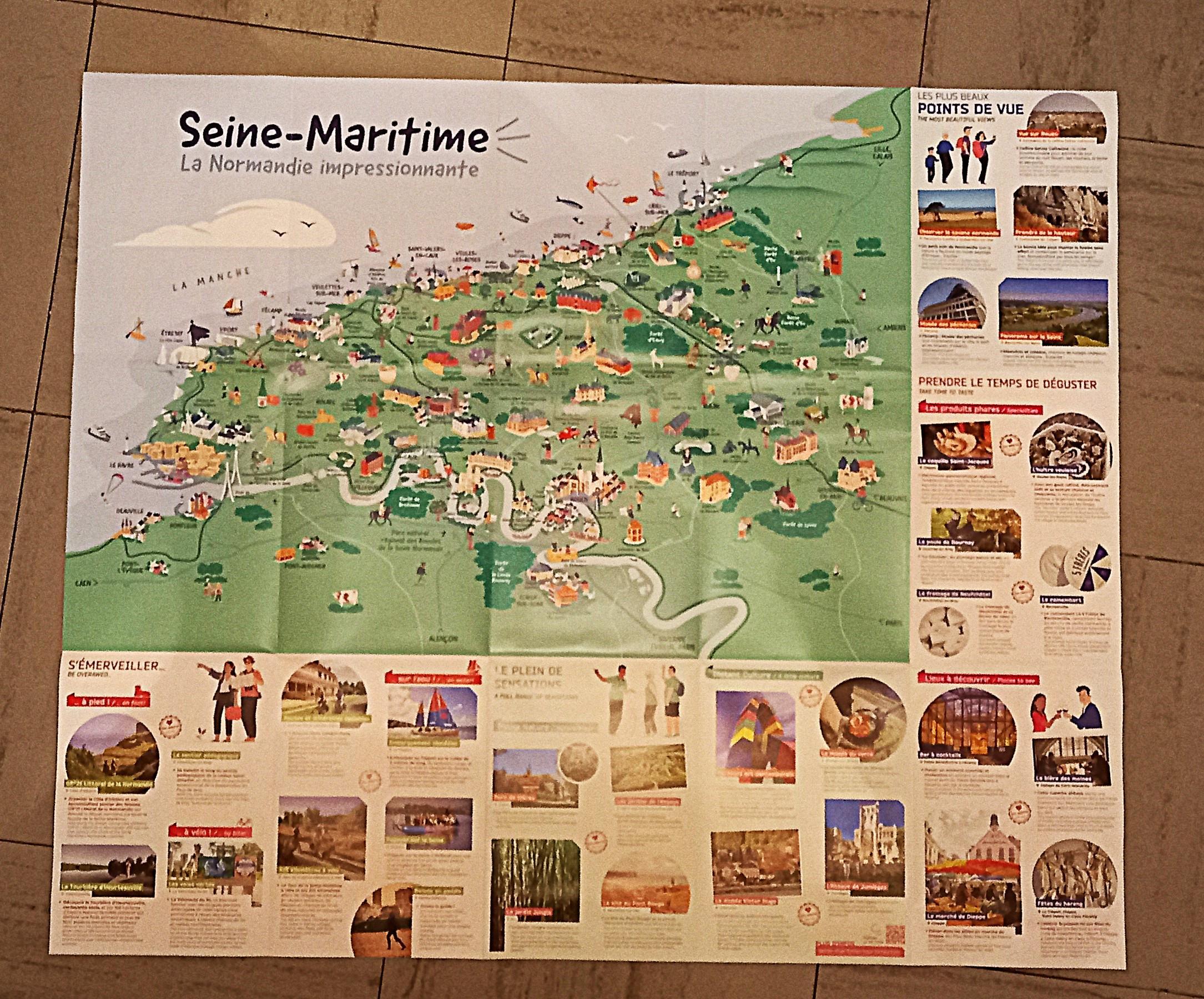 troc de troc carte touristique de la seine-maritime. image 2