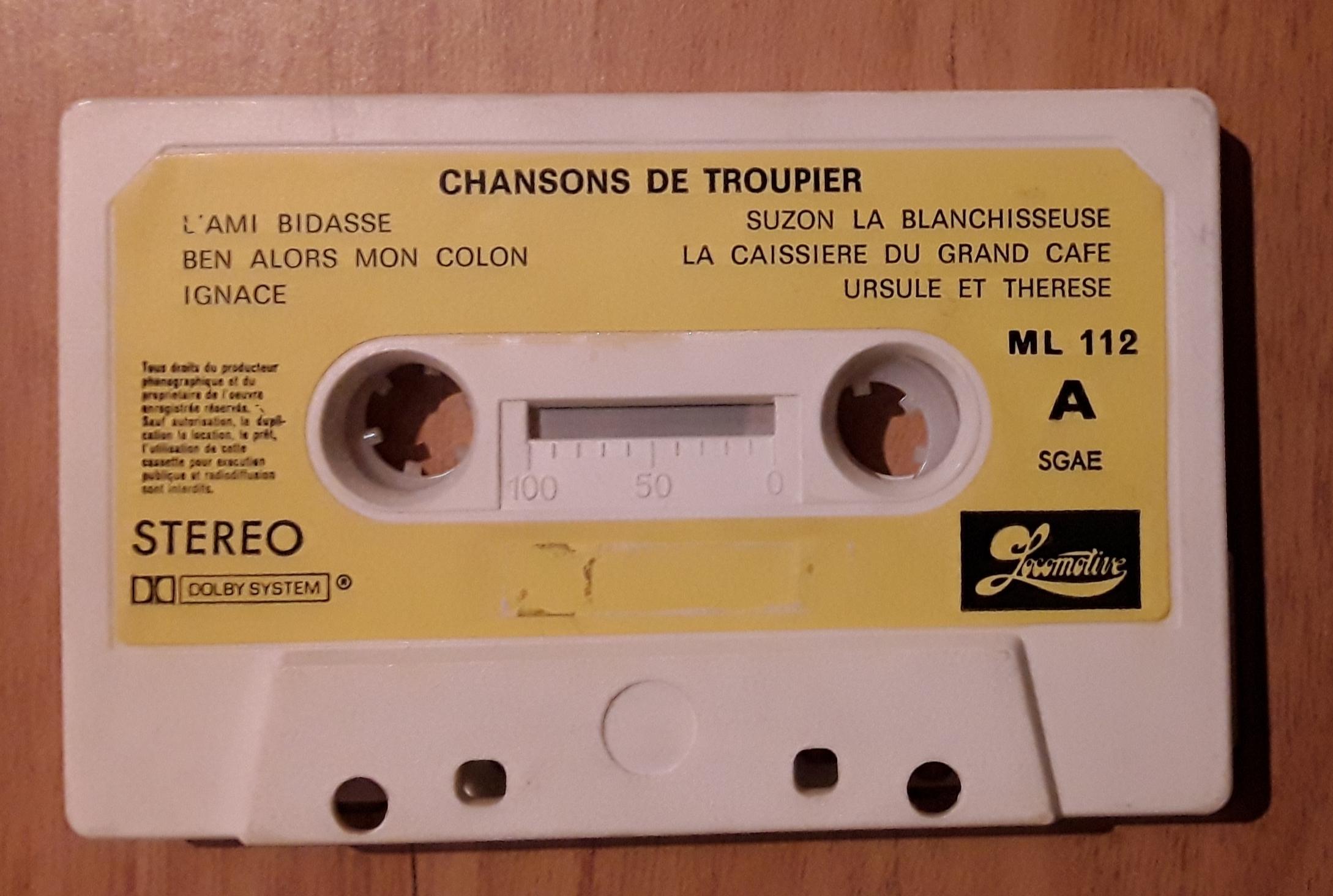 troc de troc cassette audio : chansons de troupier image 0