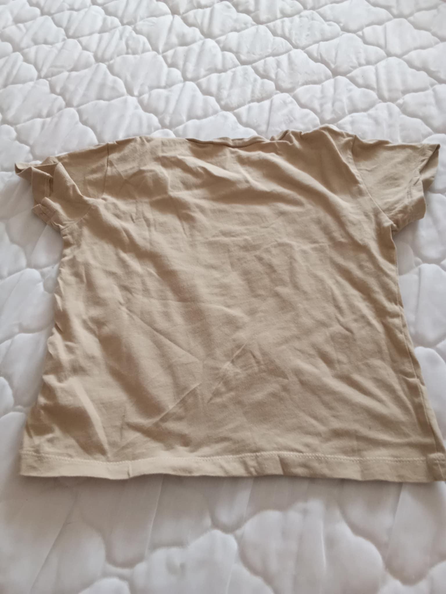 troc de troc tee shirt 8 ans beige image 1