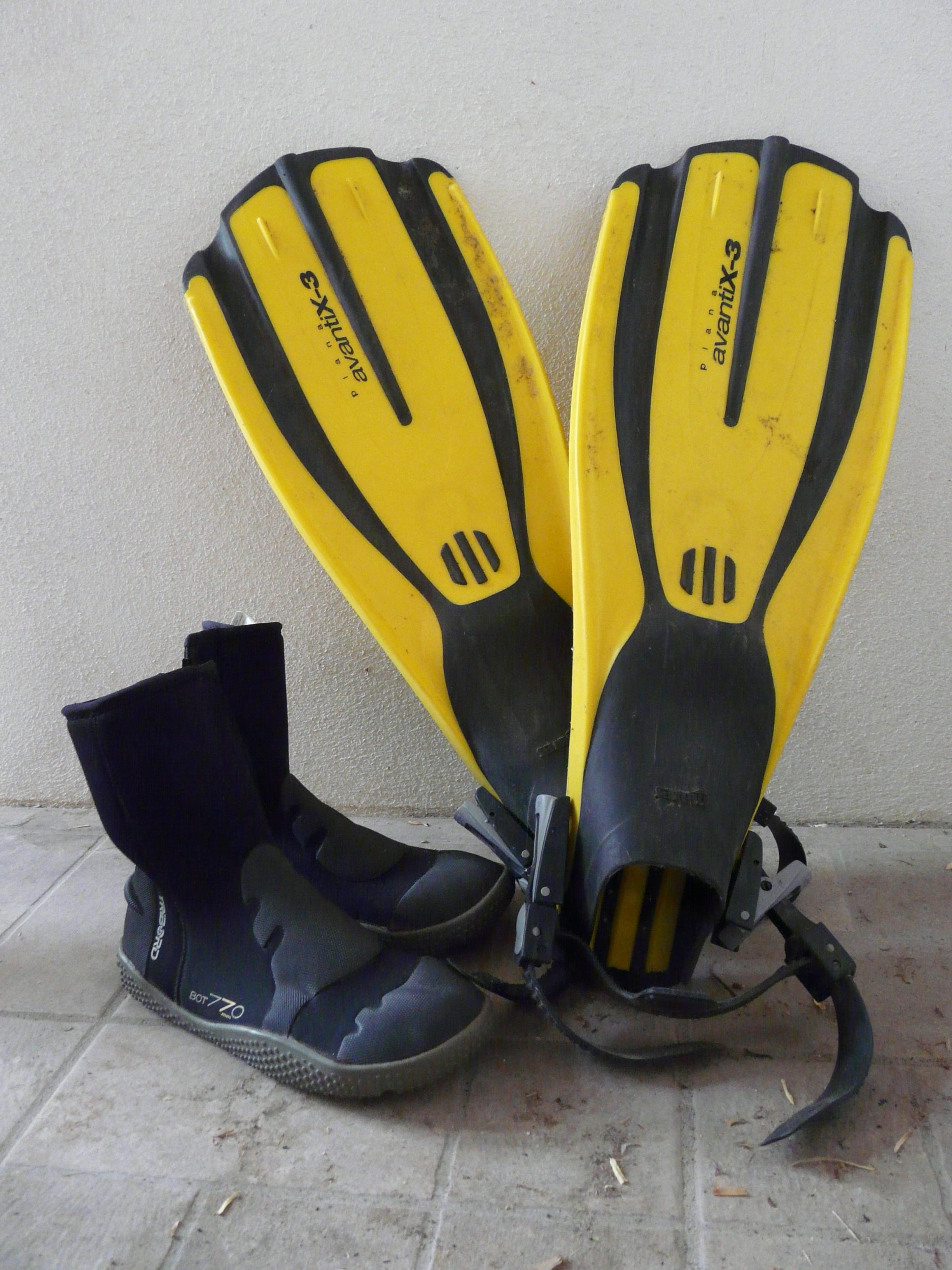 troc de troc chaussures plongée et grandes palmes femme image 0