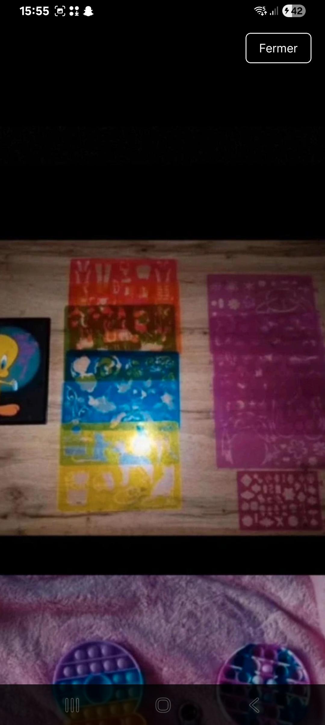 troc de troc pochoir pour dessin et un cadre titi image 0