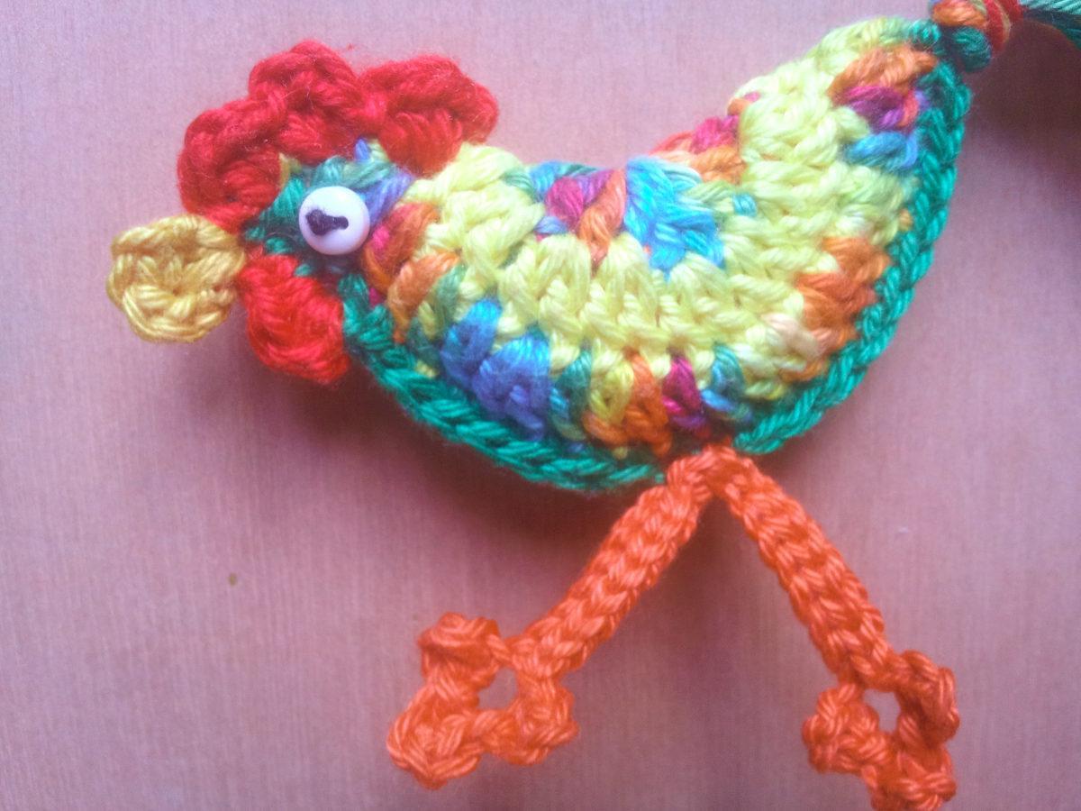 troc de troc petit coq au crochet fait main image 1