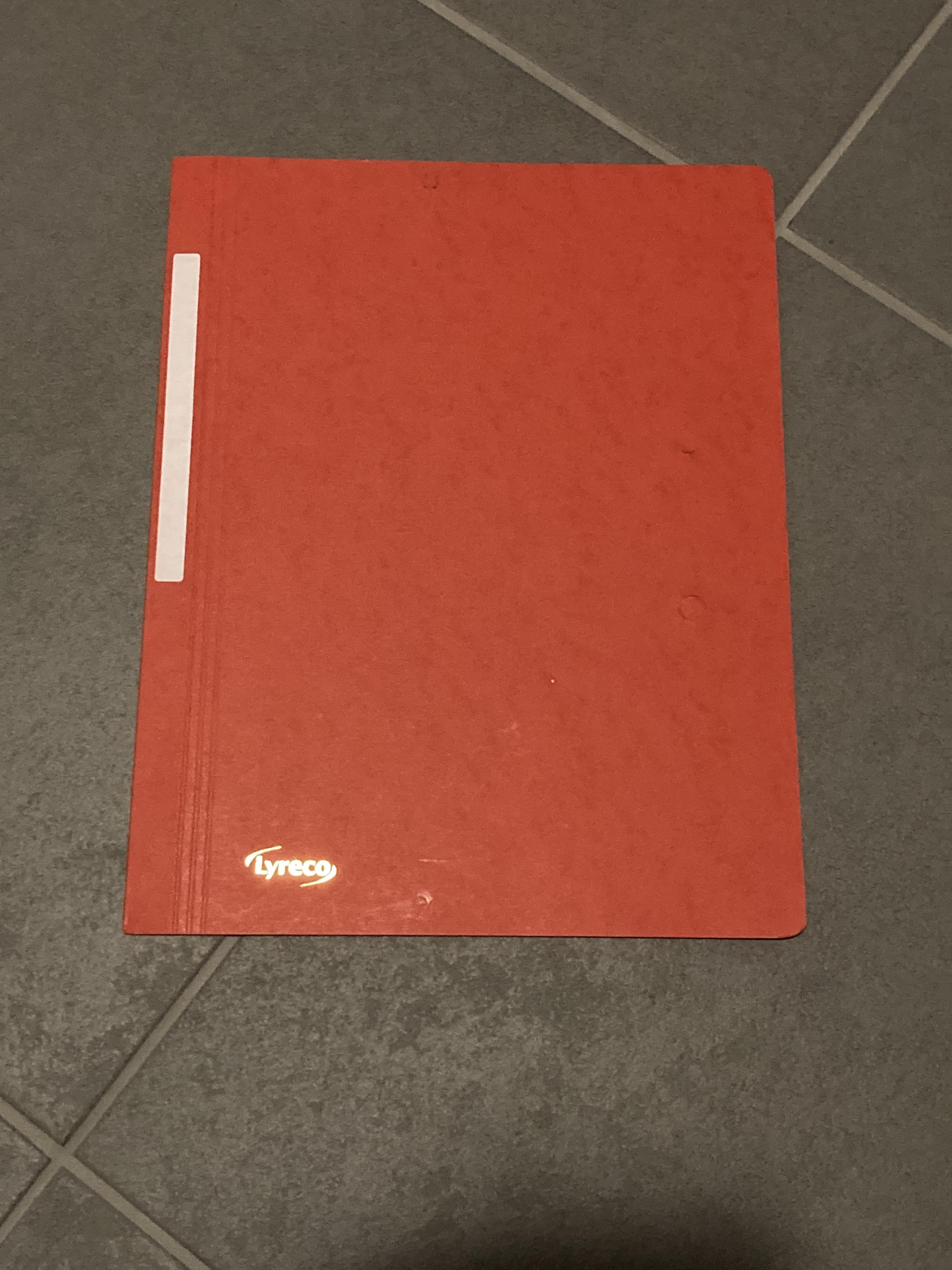 troc de troc chemise cartonnée a4 rouge avec élastiques image 0