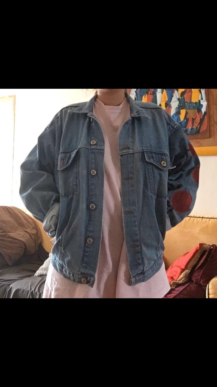 troc de troc veste en jean customisée miyazaki image 0