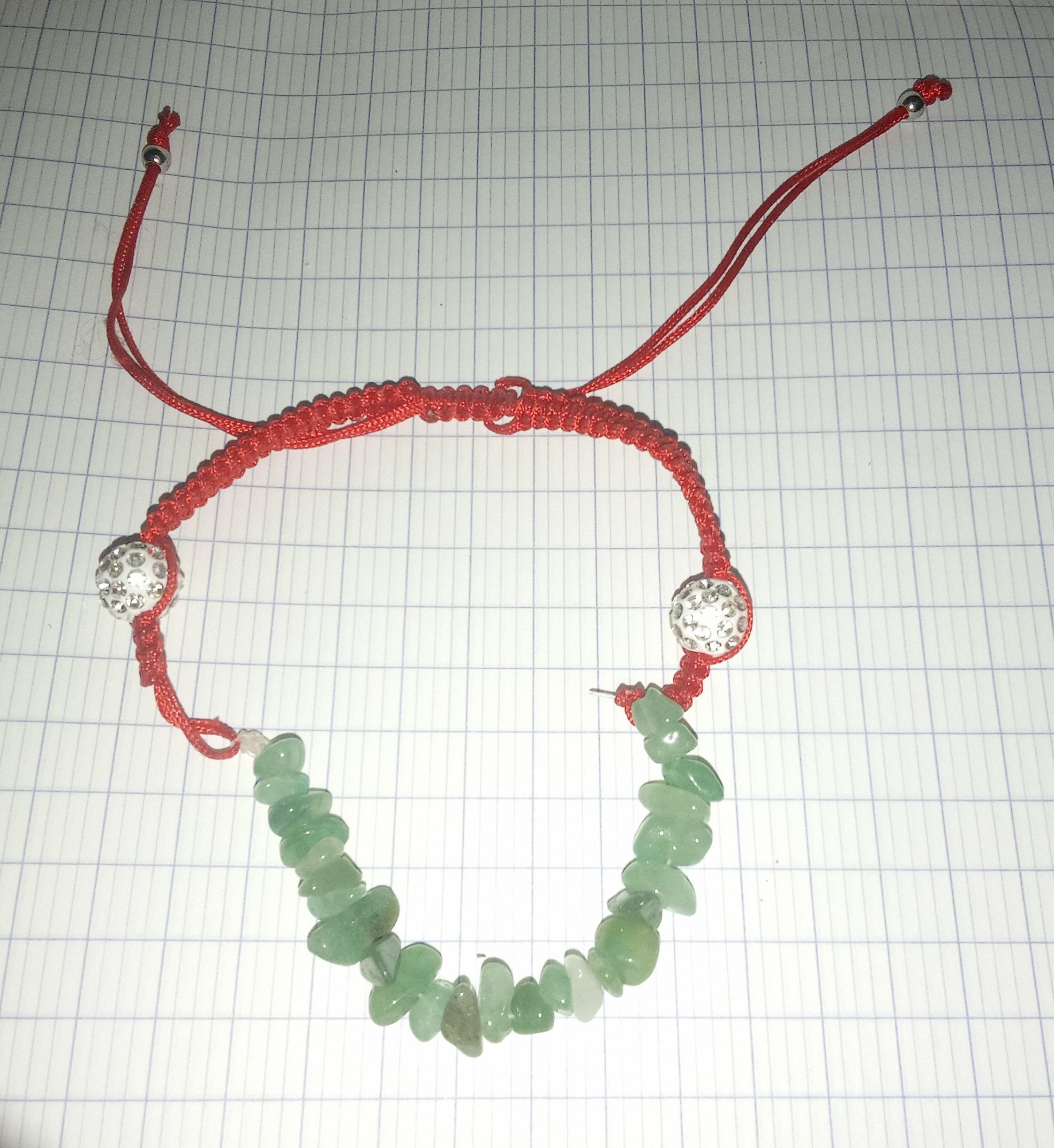 troc de troc bracelet ajustable pierres aventurine image 0