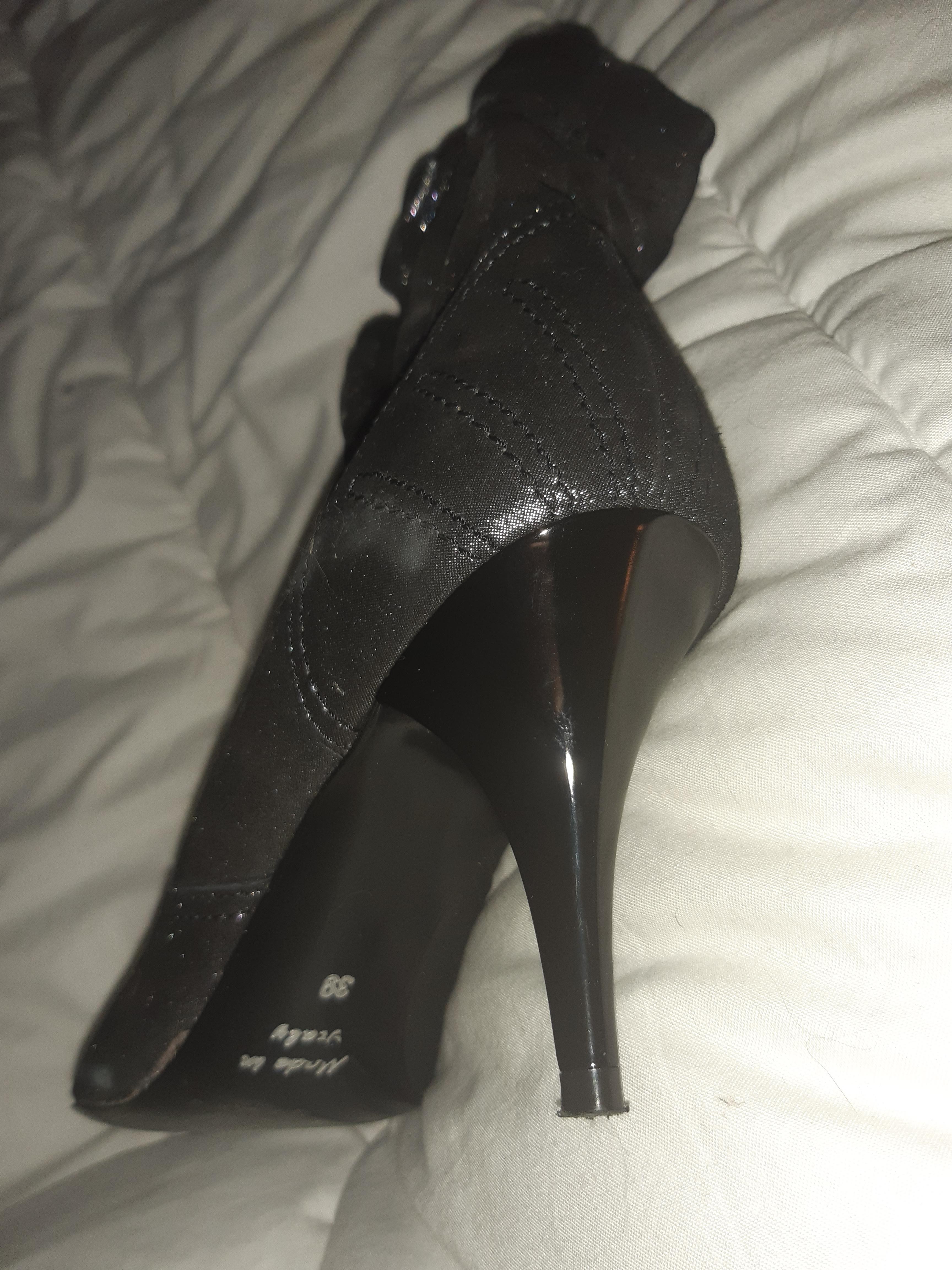 troc de troc bottines brillantes a talons cheville elastique image 2