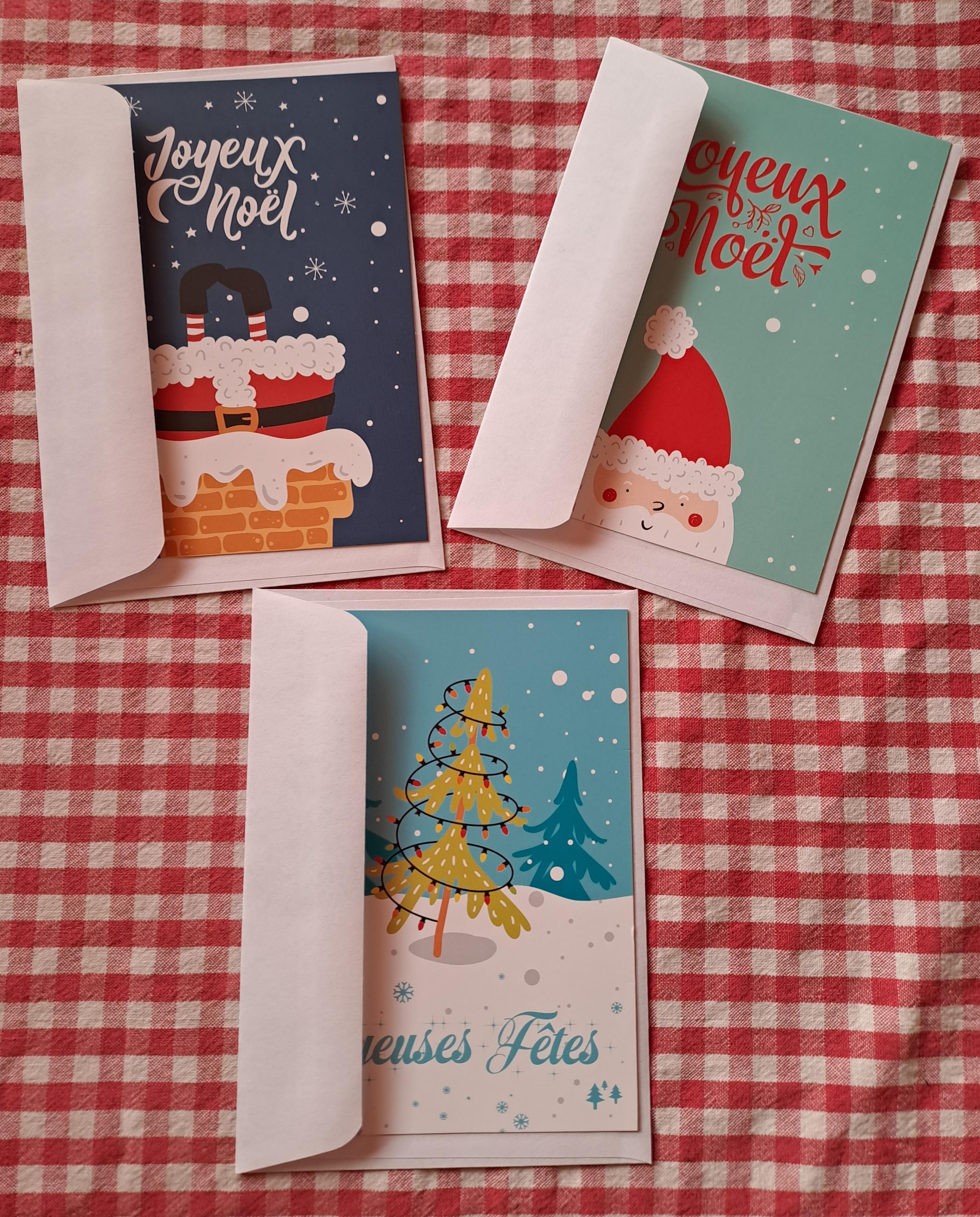 troc de troc réservé- lot de 3 cartes de vœux simples avec enveloppes image 0