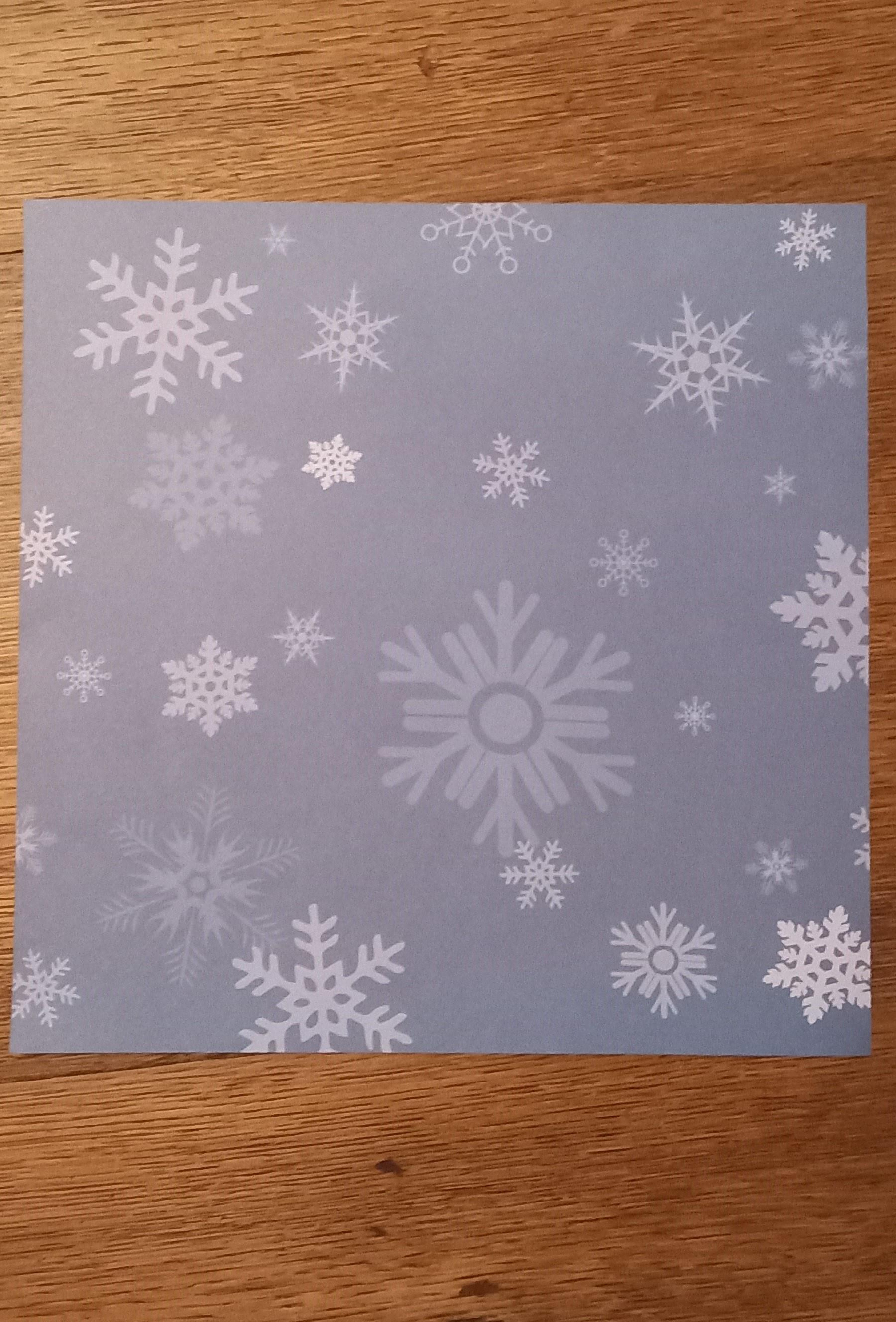 troc de troc papier créatif "flocons bleu nuit." image 0