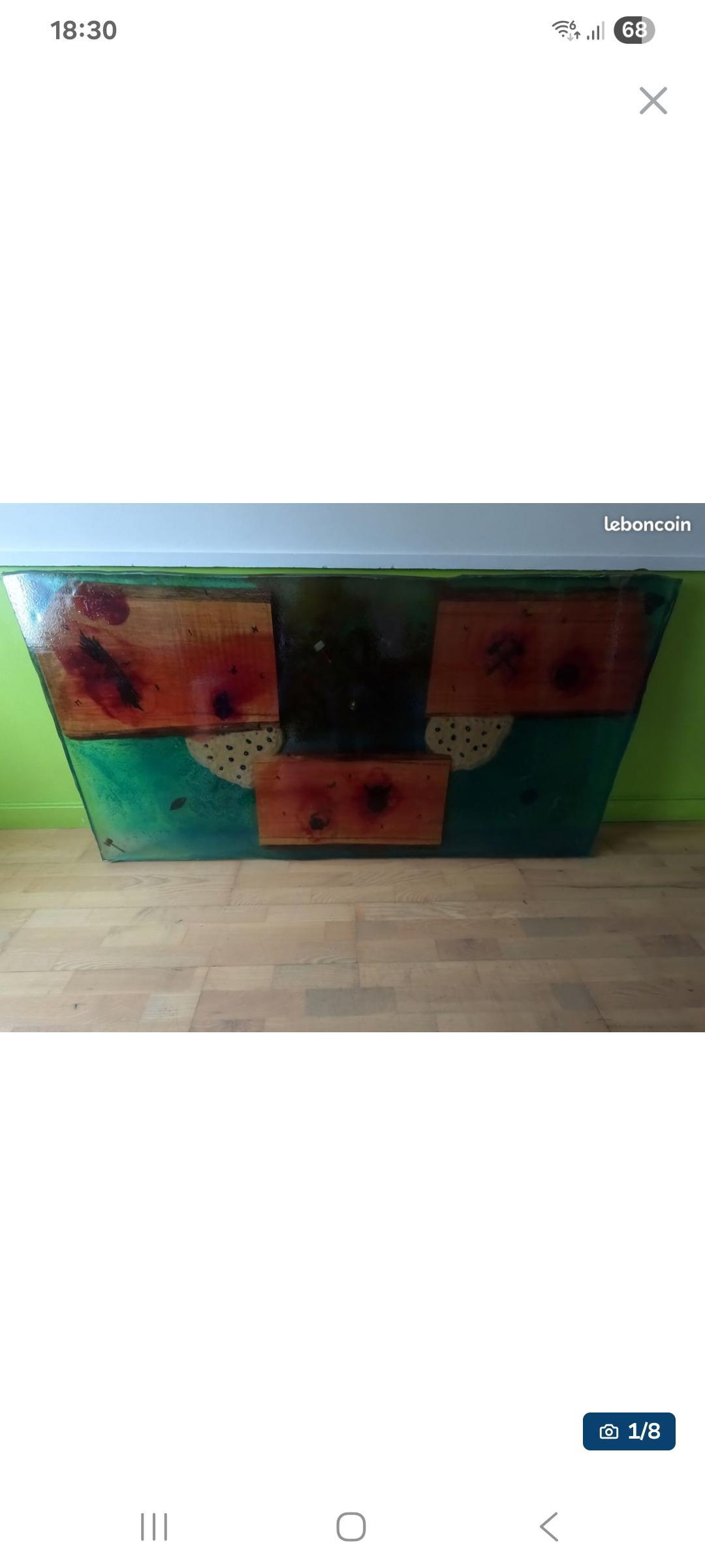 troc de troc don d'une table en résine époxy image 0