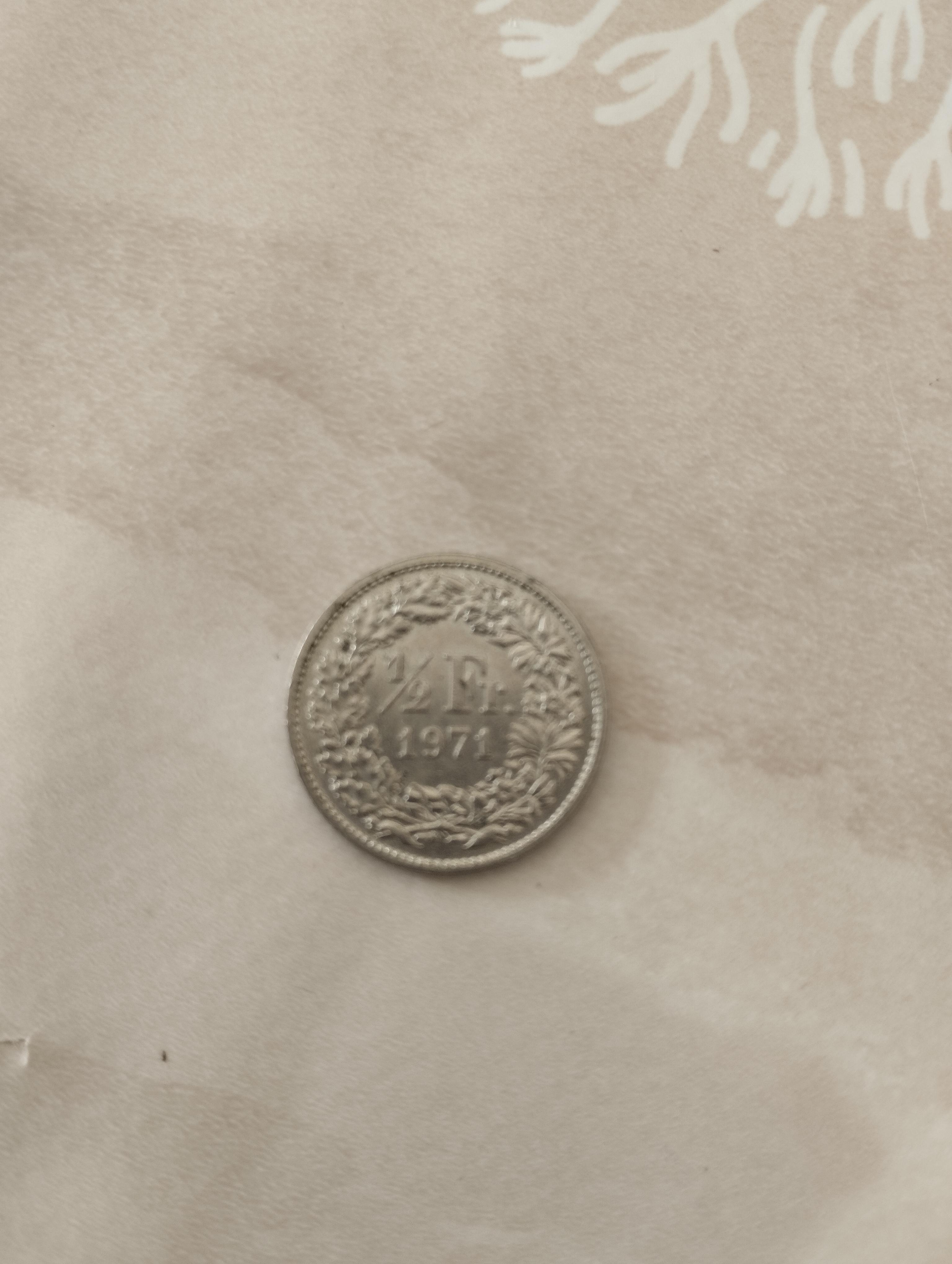 troc de troc réservé pièce 1/2 franc suisse 1971 image 0