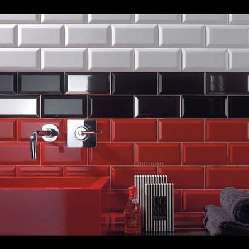 troc de troc carrelage noir brillant 15 x 7,5 cm - 7 unités - style métro image 2
