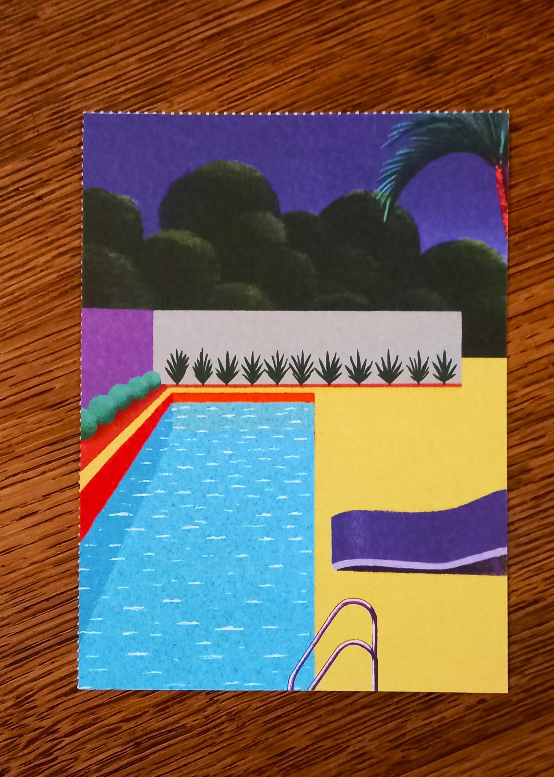 troc de troc carte postale "la piscine". image 0