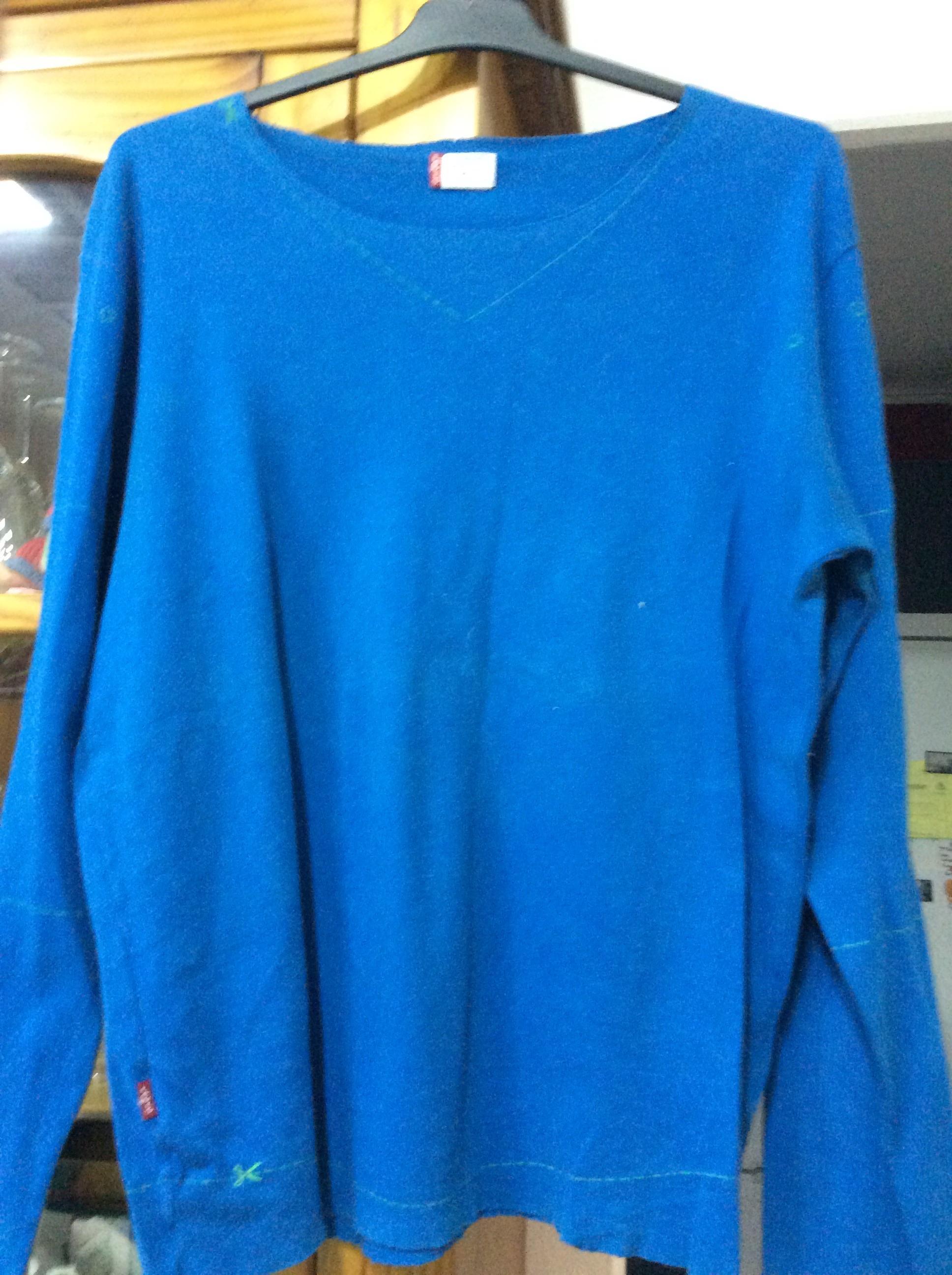 troc de troc t shirt levi’s engineering jeans large années 90 manches longues image 0