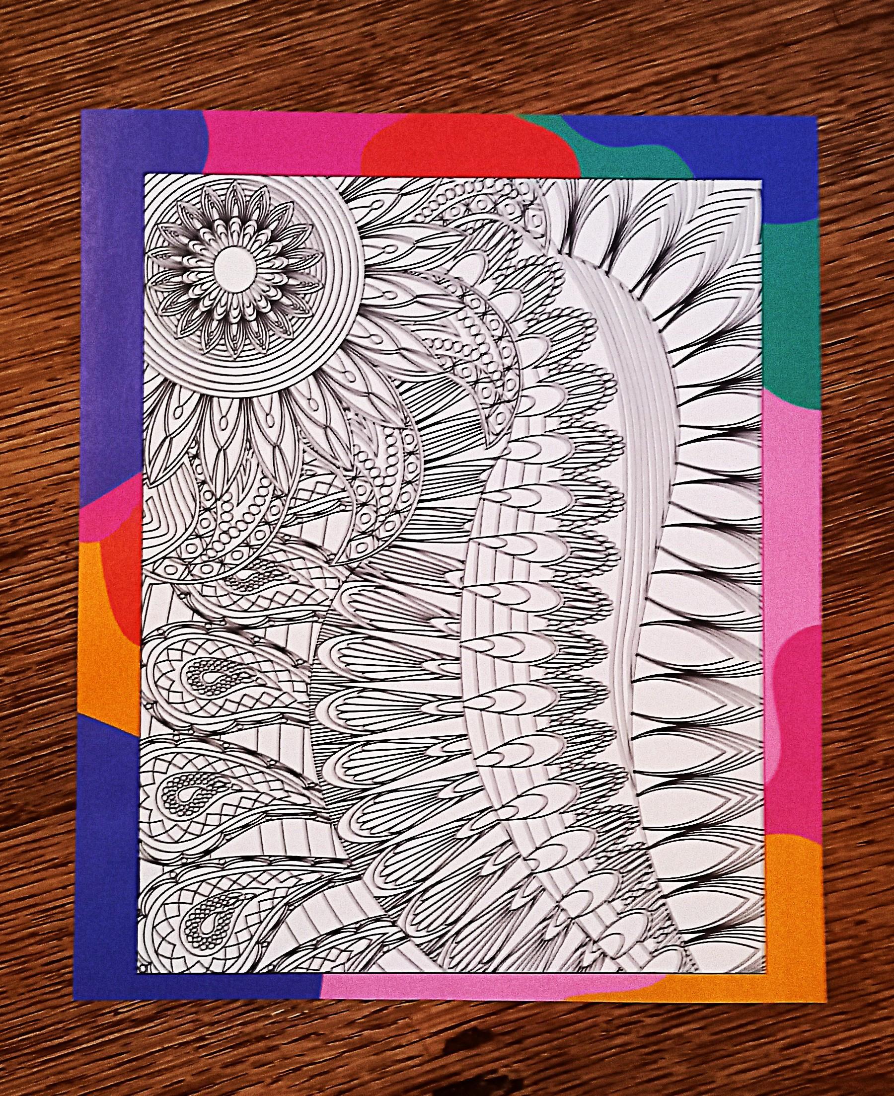 troc de troc coloriage recto/verso. image 0