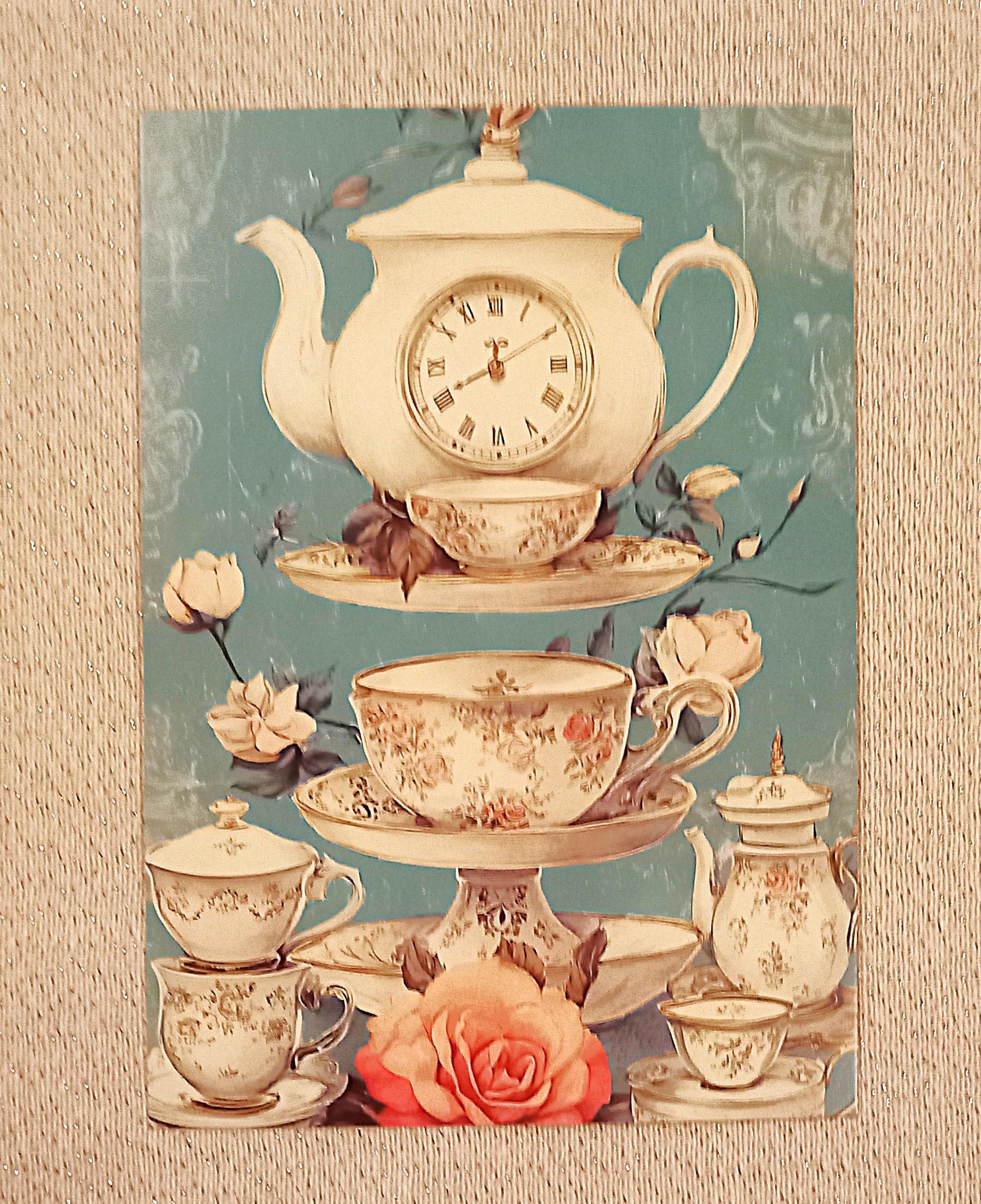 troc de troc carte postale "it's tea time". image 0