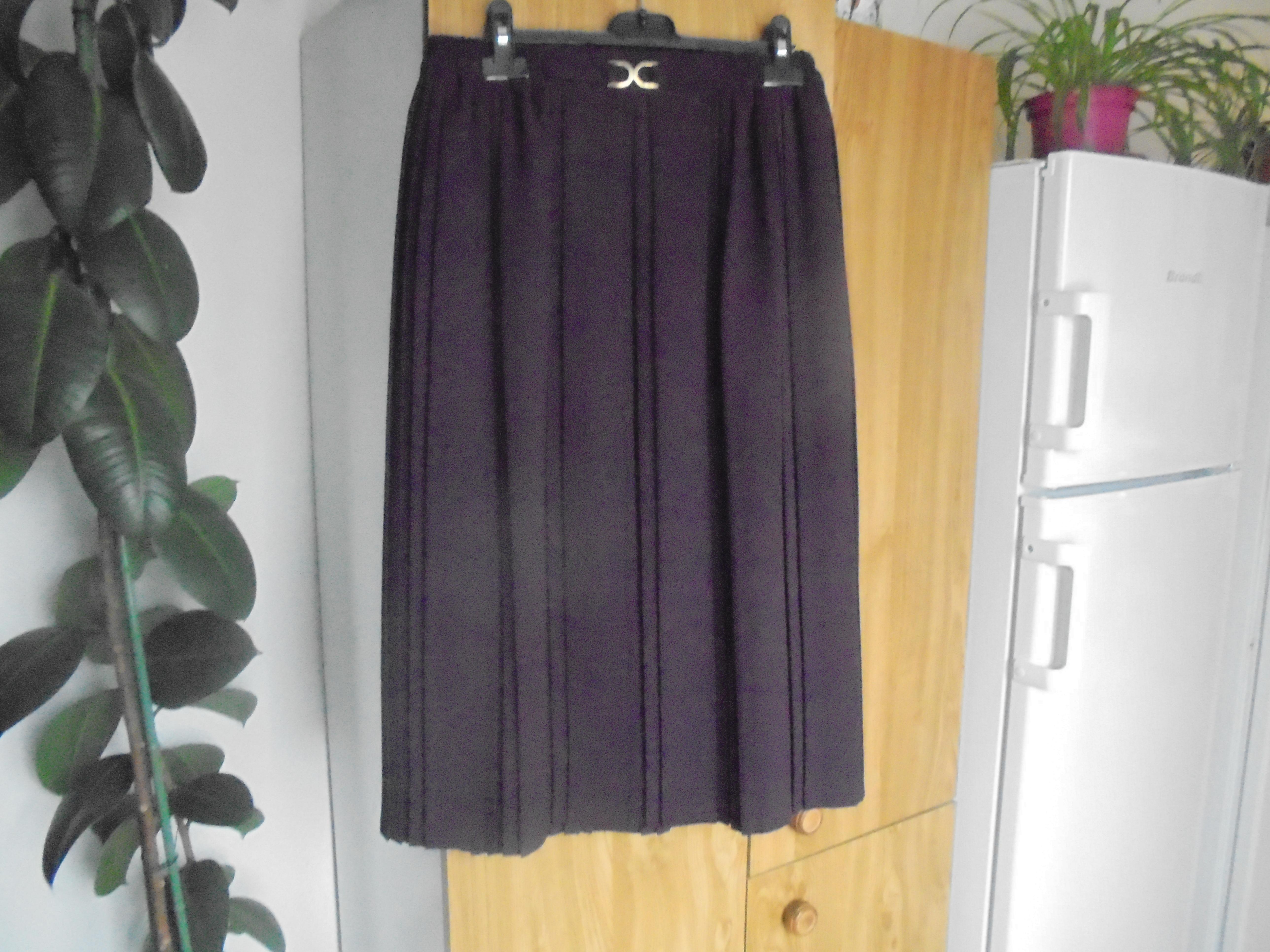 troc de troc jupe plissée 100 polyerter ceinture elas taille 2 8 noisette image 0