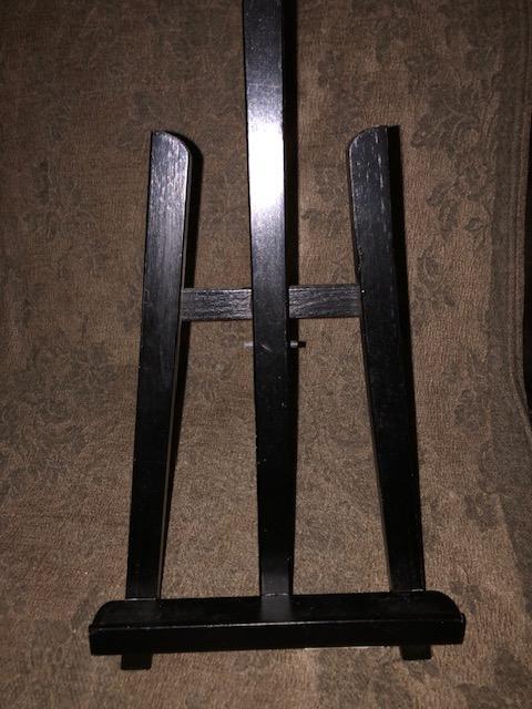 troc de troc (réservé) chevalet de table bois 38cm image 0