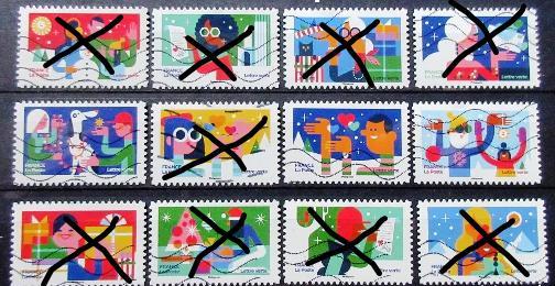 troc de troc attribué rompu de série timbres vous rapprochent 2023 - 3/12 image 0