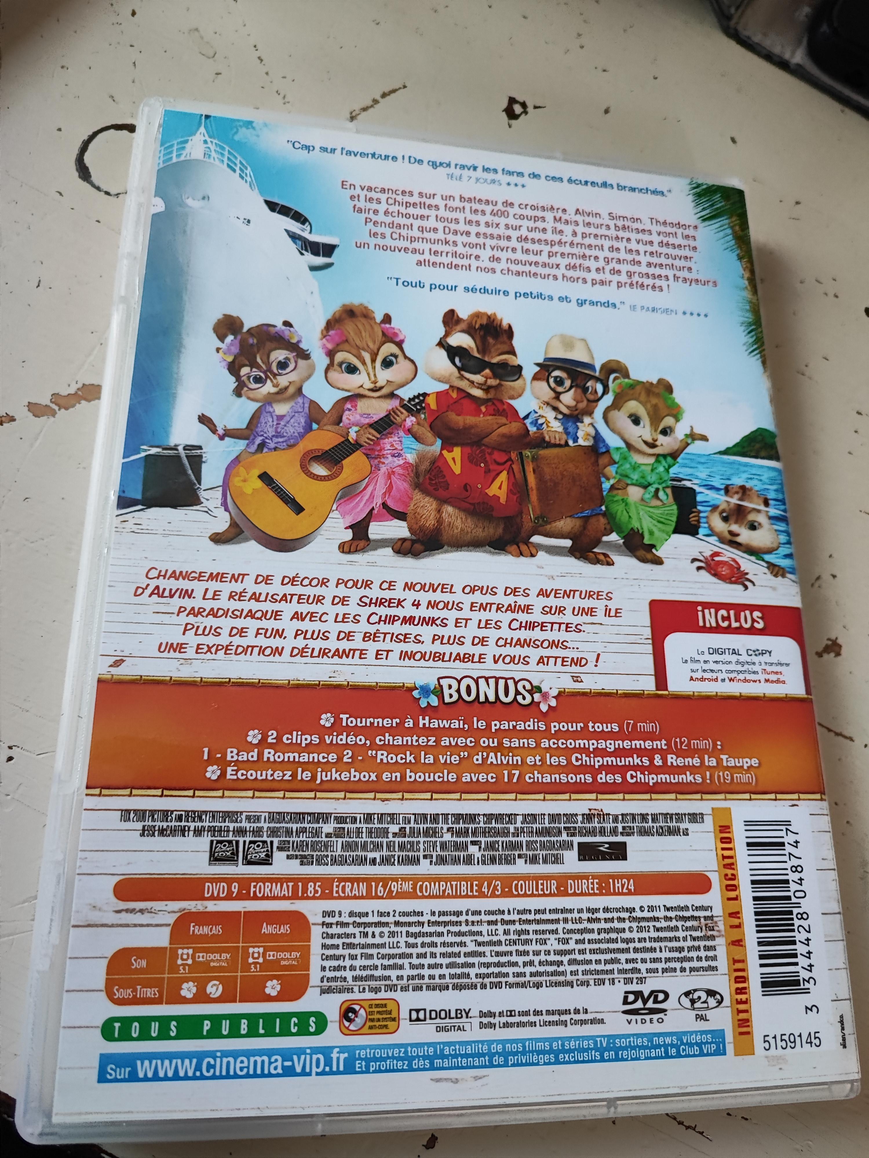 troc de troc dvd alvin et les chipmunks image 2