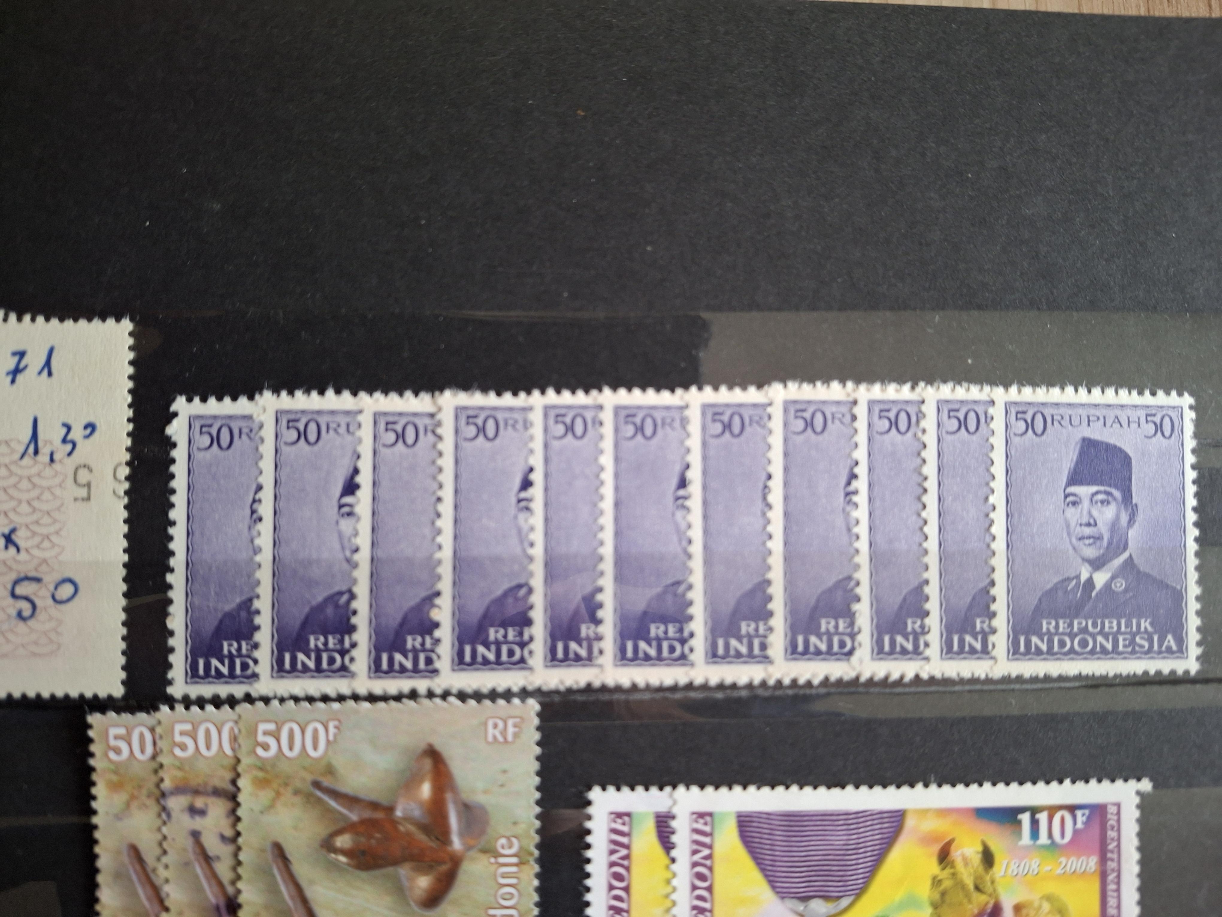 troc de troc echange timbres de nouvelle-calédonie ou d' indonésie contre flye image 2