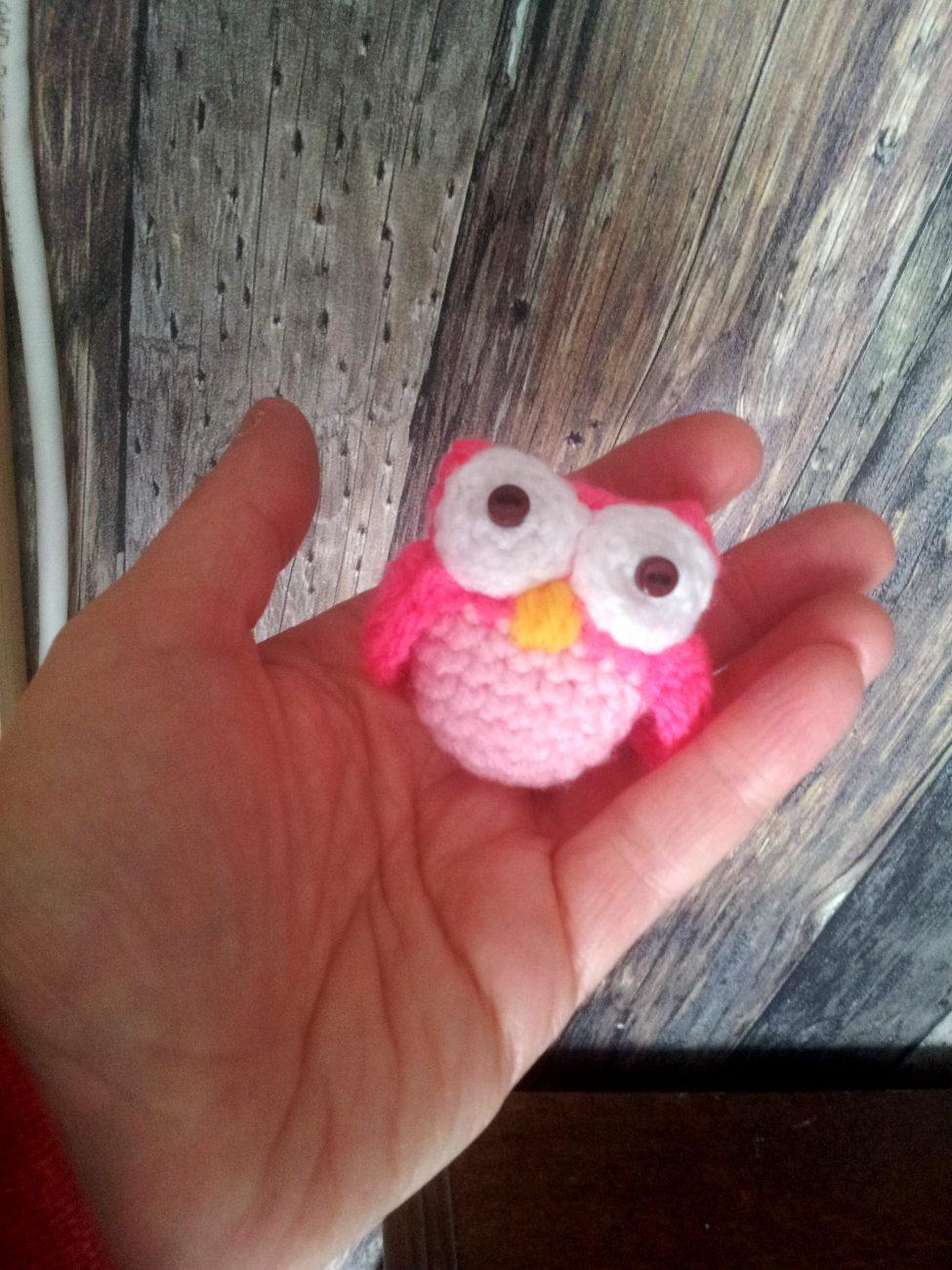 troc de troc mini hibou au crochet fait main #2 image 0