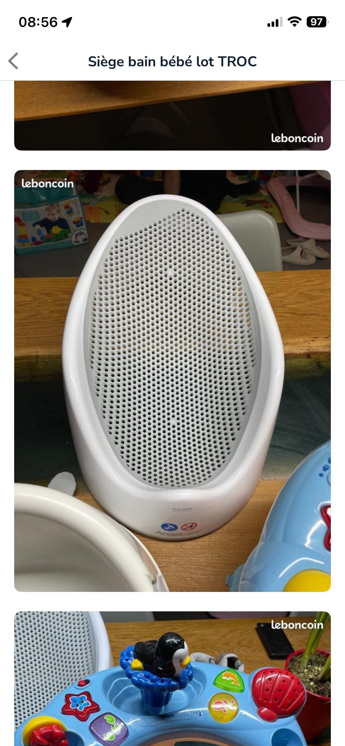 troc de troc lot siège bébé bain image 2