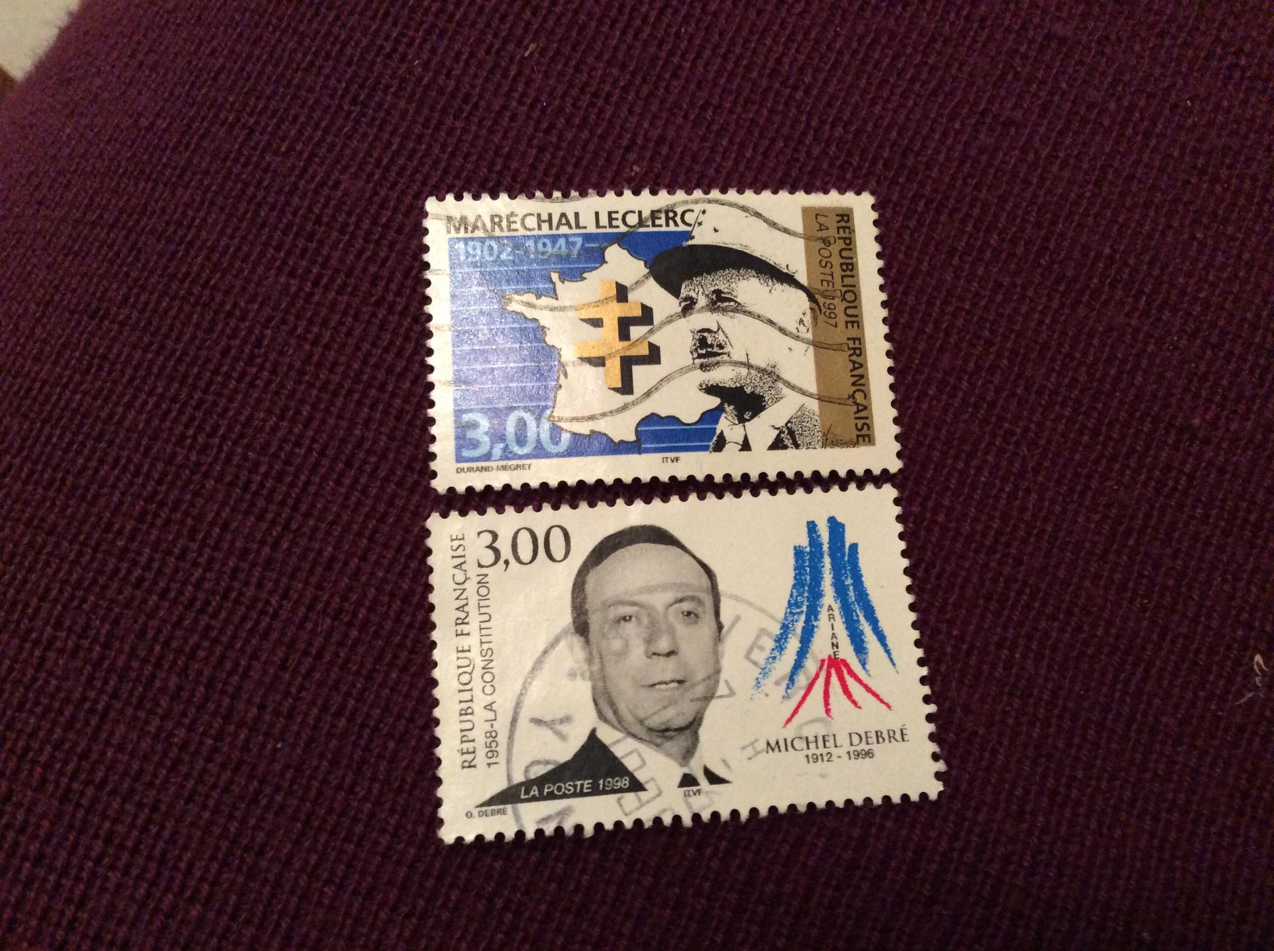 troc de troc 2 timbres français image 0