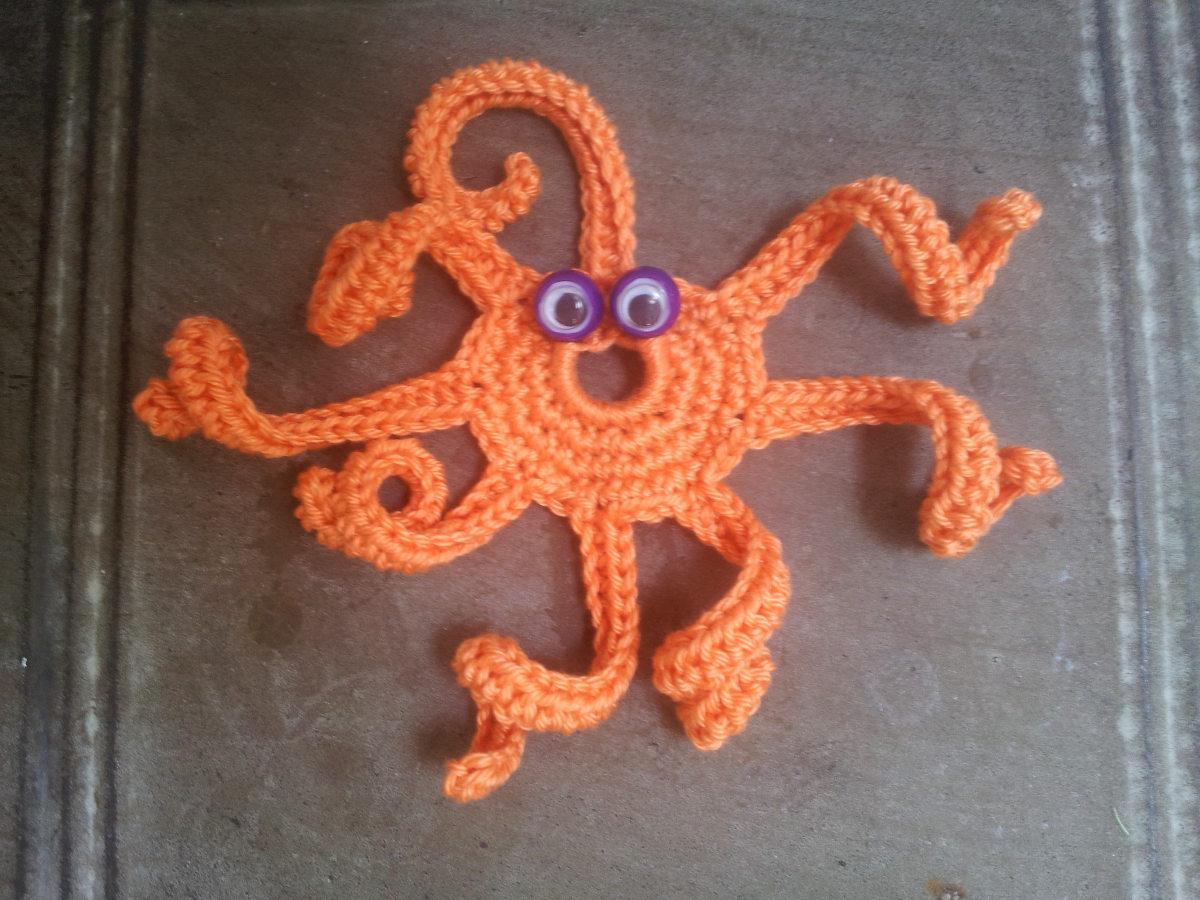 troc de troc petite pieuvre au crochet faite main #7 image 0