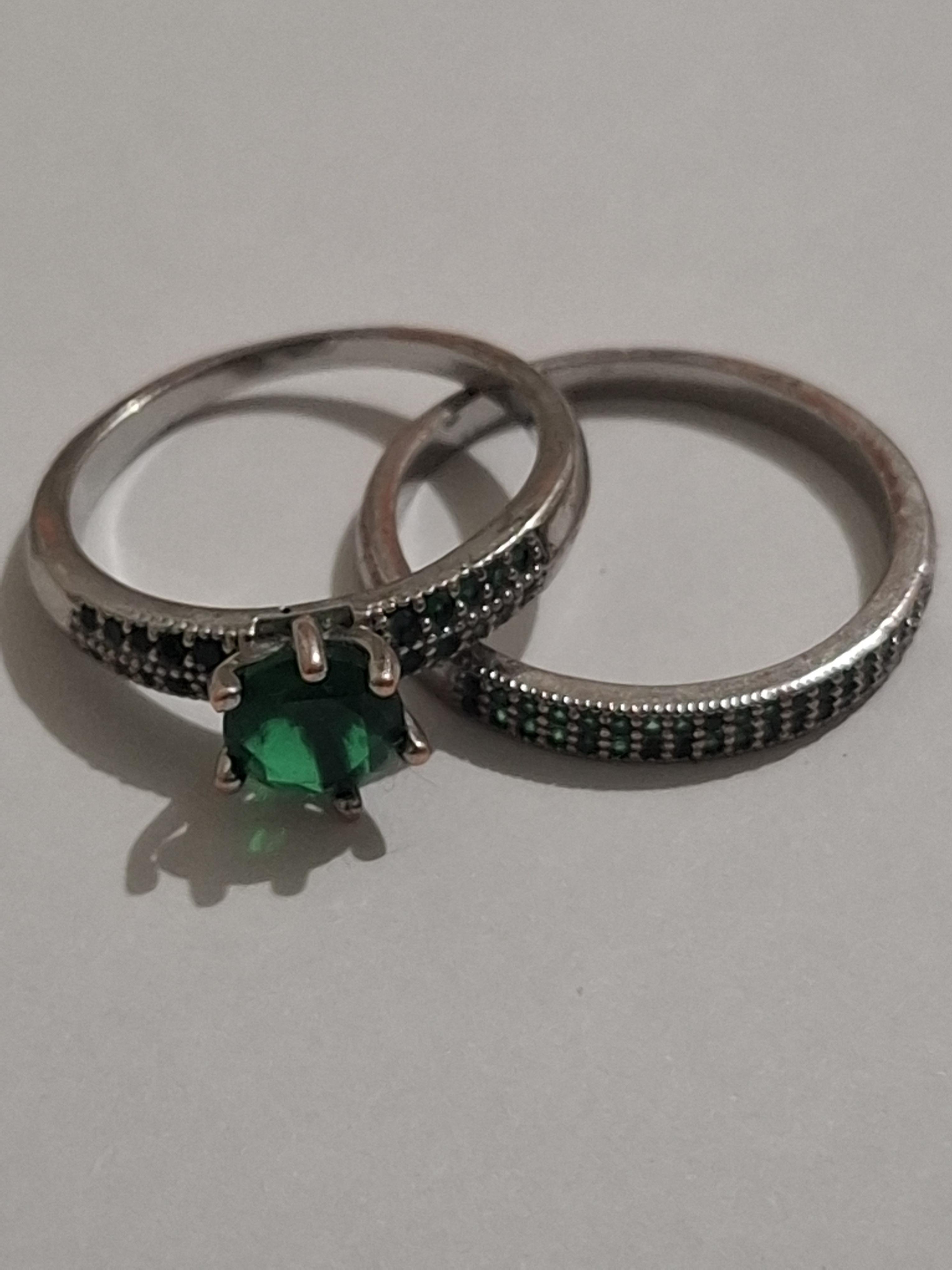 troc de troc lot 2 bagues verte image 0