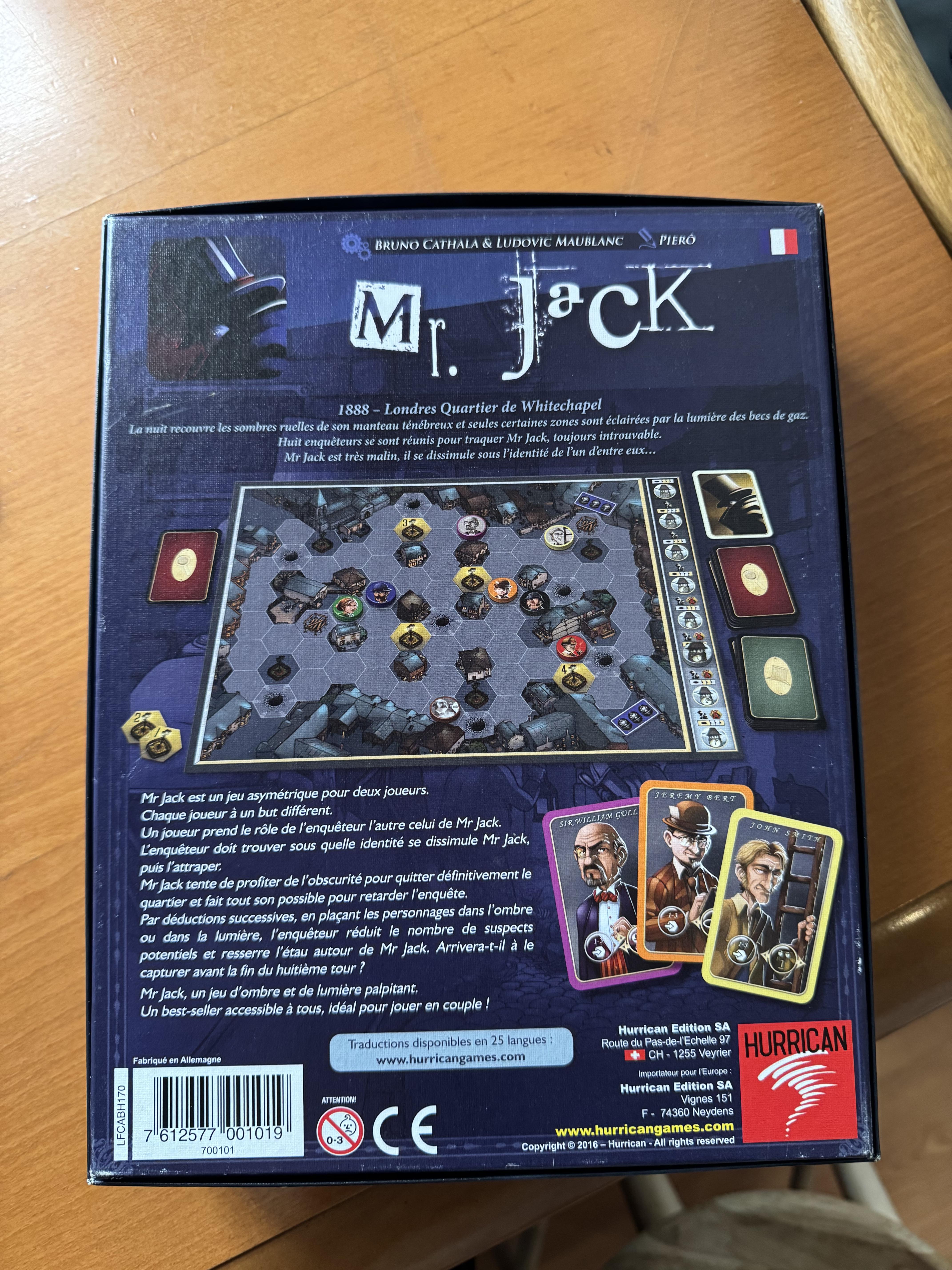 troc de troc jeu mr.jack image 1