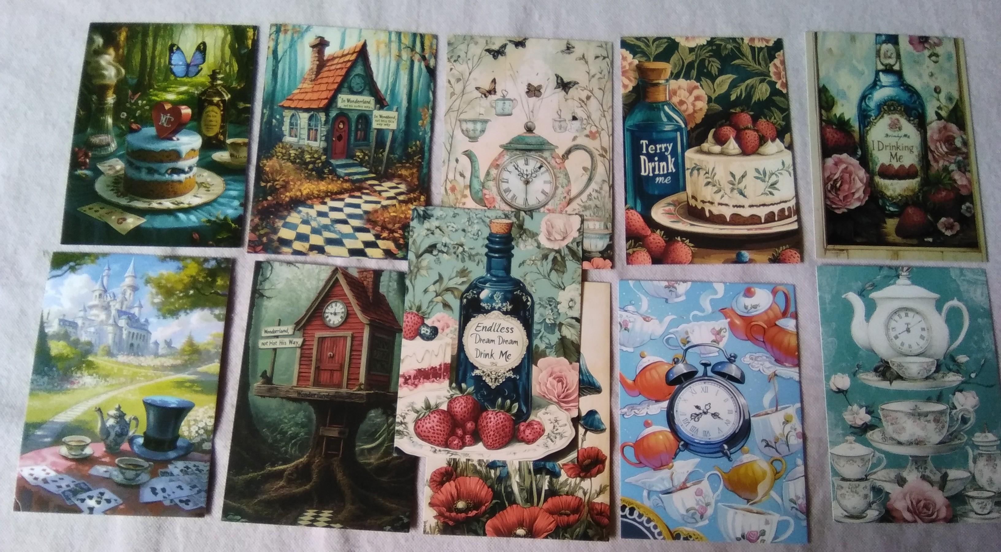 troc de troc reserve et envoyé lot 11 cartes postales, loisirs créatifs, neuf image 2