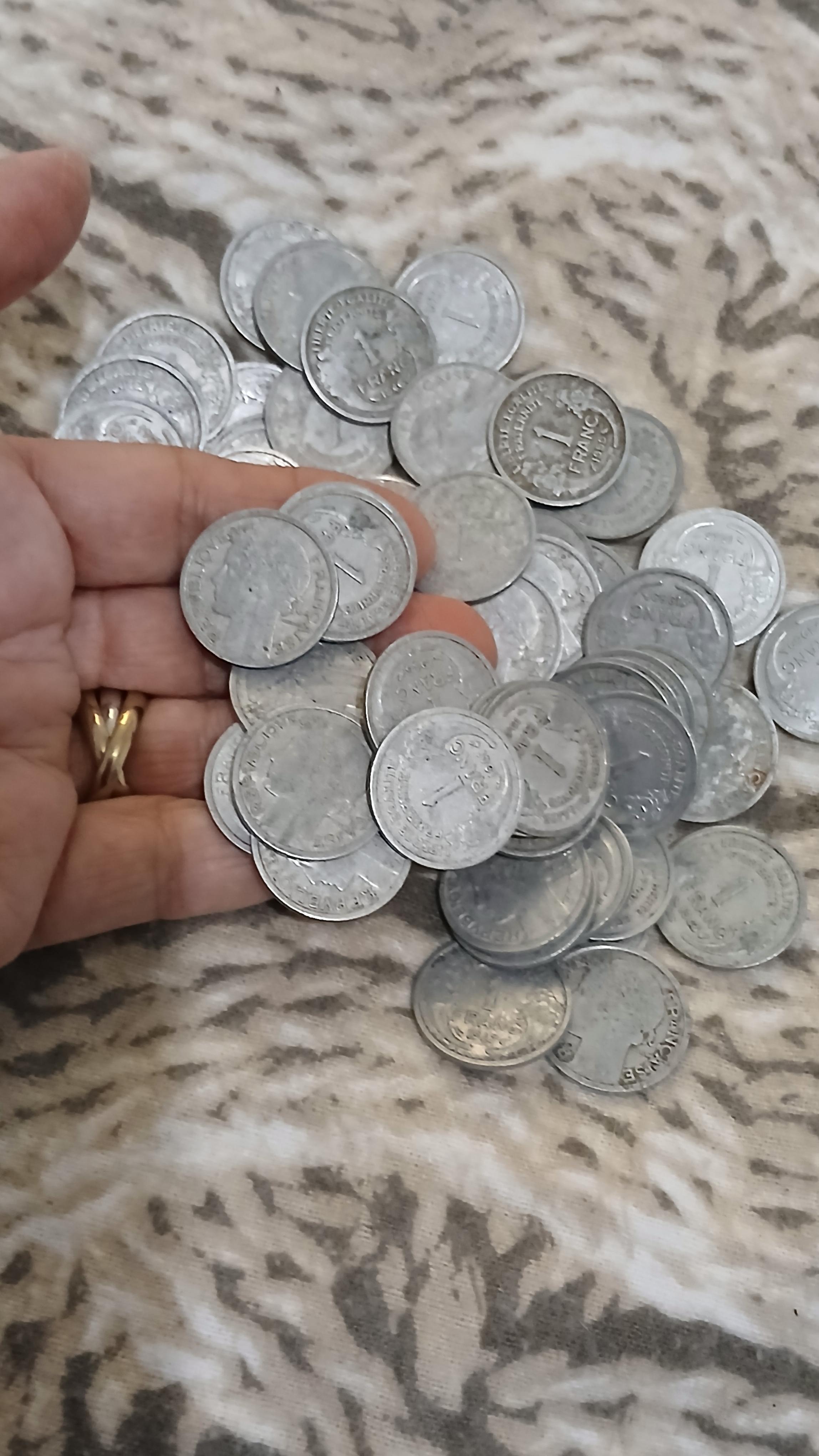 troc de troc reserver bulle  lots de pièces de 1 francs morlon image 2