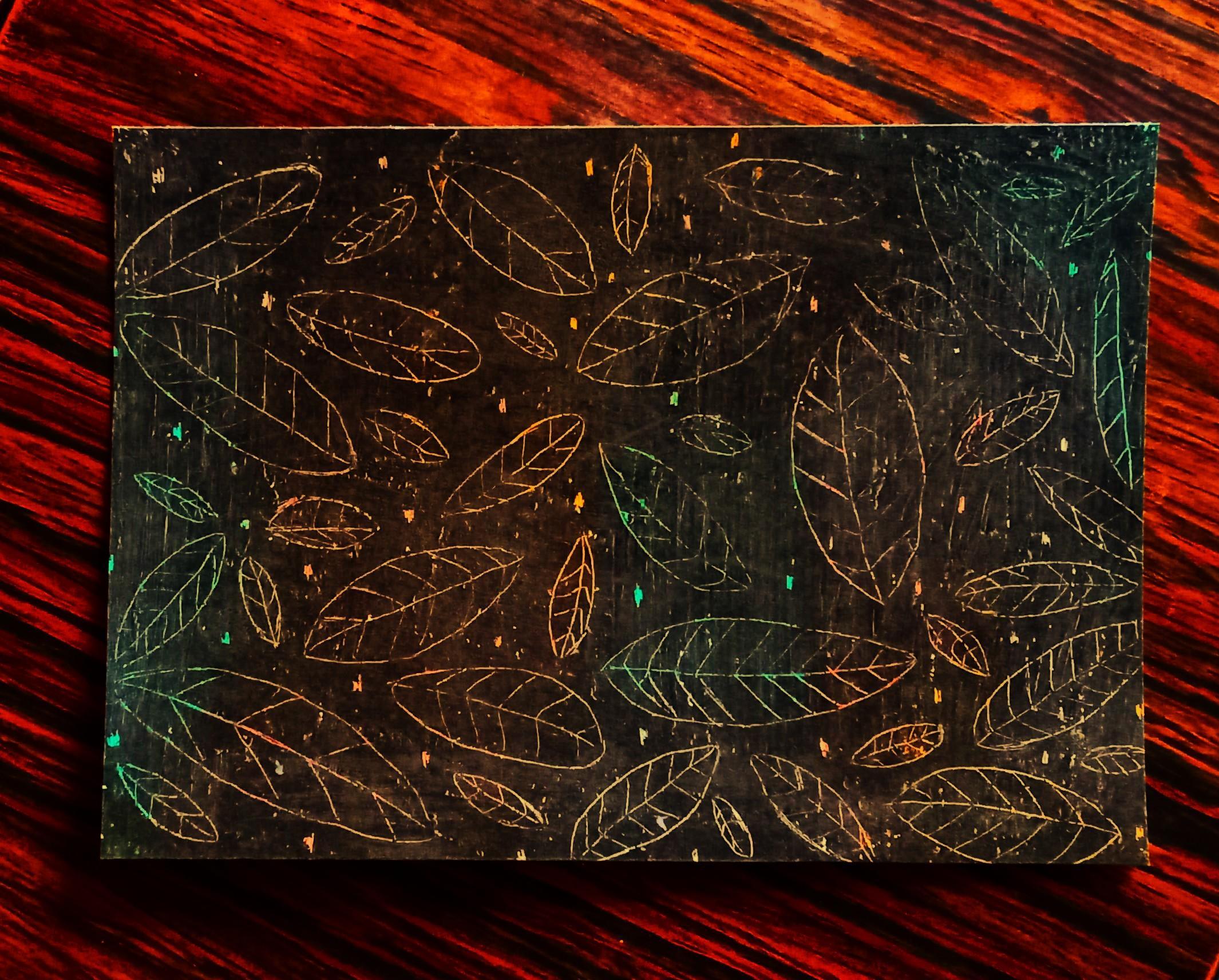 troc de troc carte "feuilles". image 0