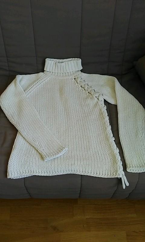 troc de troc réservé pull col roulé blanc taille 38-40 image 0