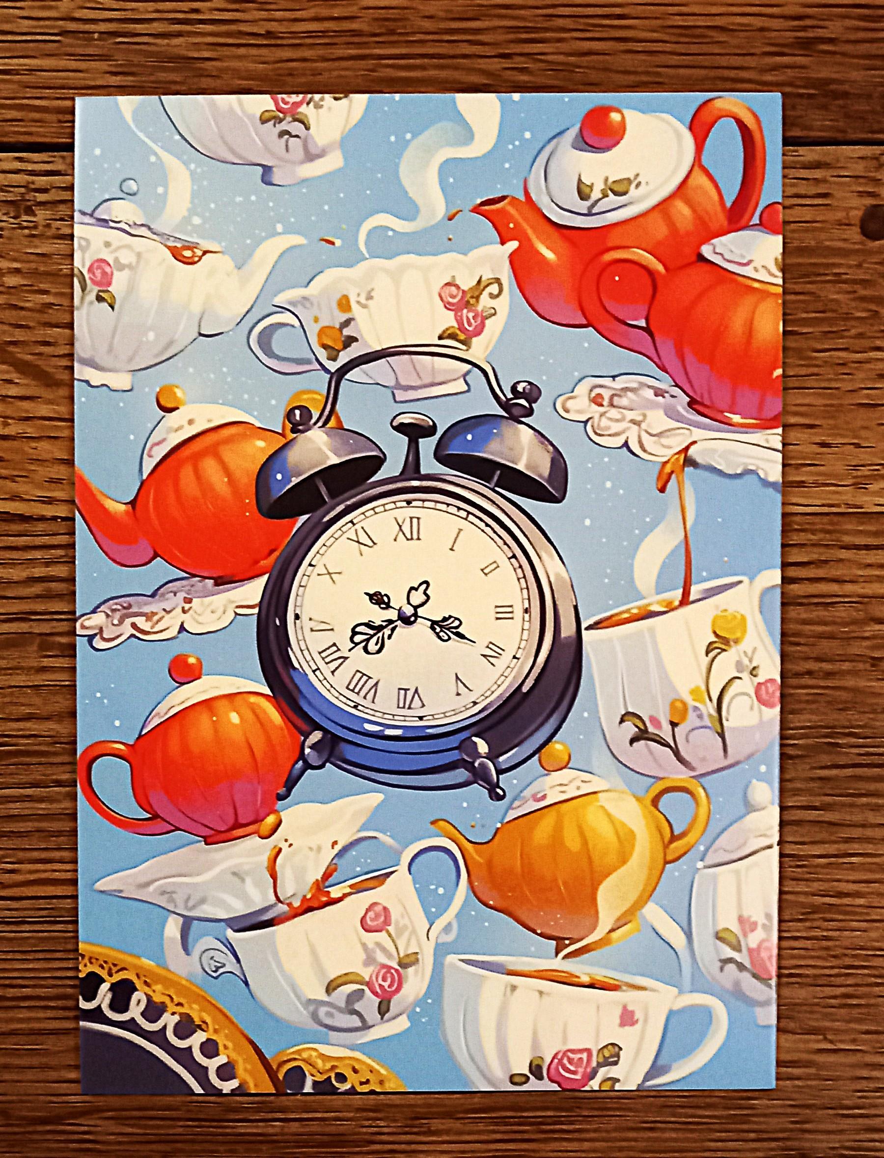 troc de troc carte postale "it's tea time". image 0