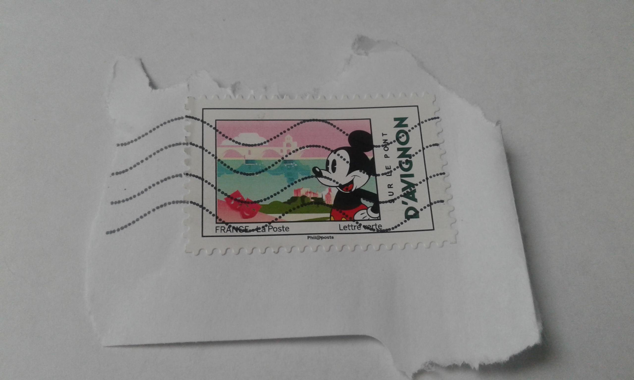 troc de troc timbre oblitéré mikey pont avignon image 0