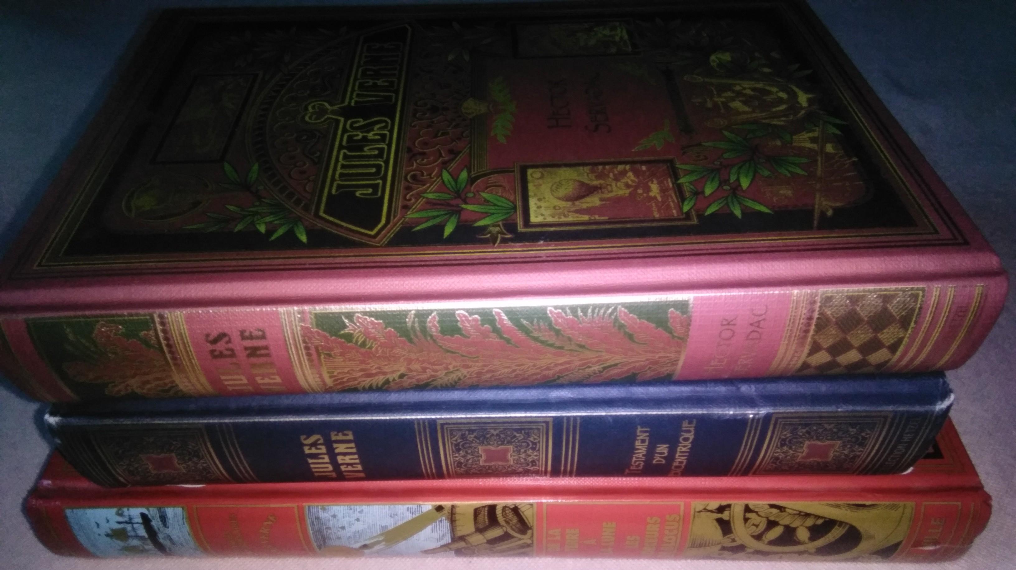 troc de troc lot 3 livrs, jules verne, très bon état image 1