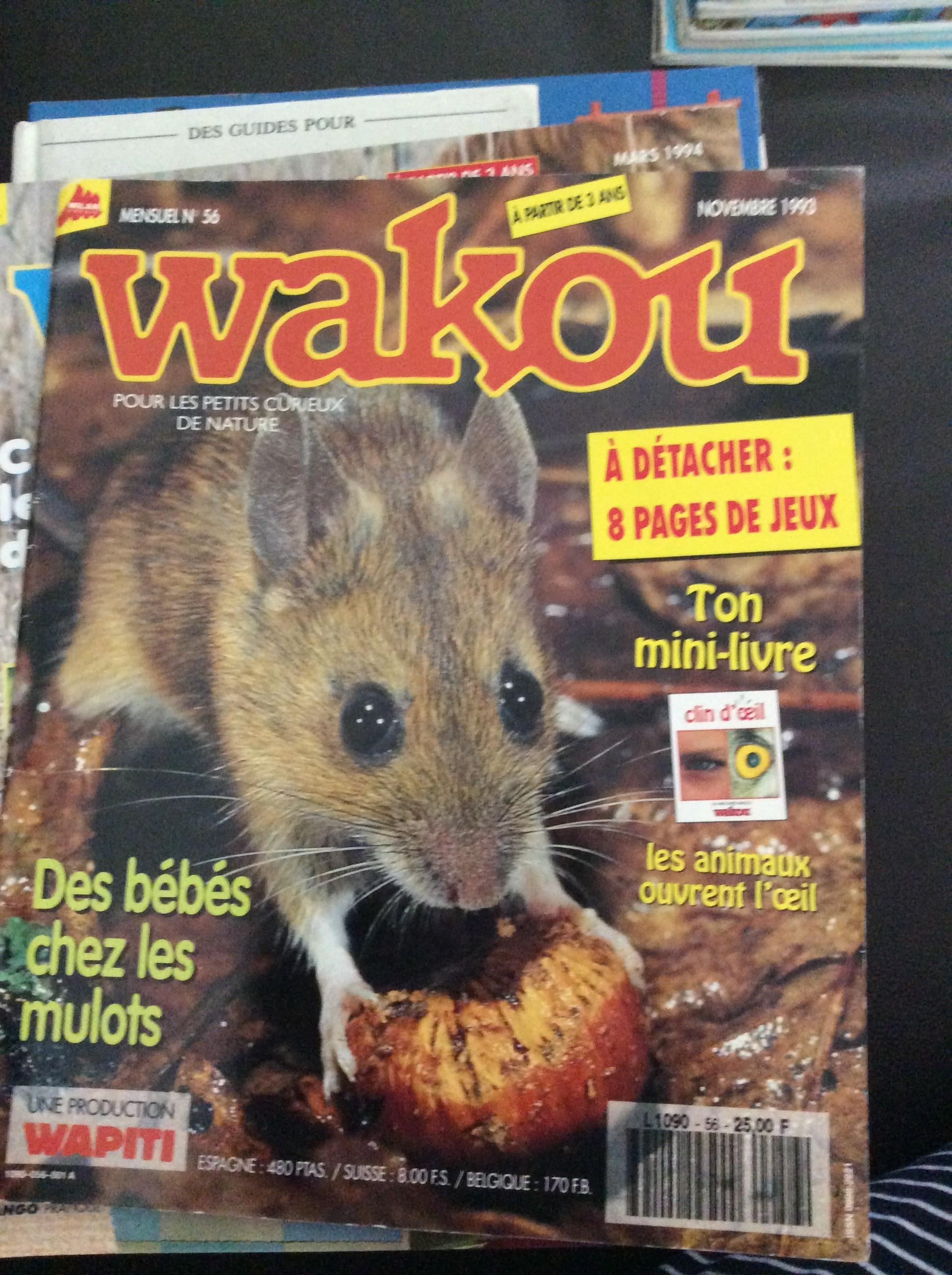 troc de troc revue wakou des 3ans sur la nature nov  93sans les pages jeux image 0