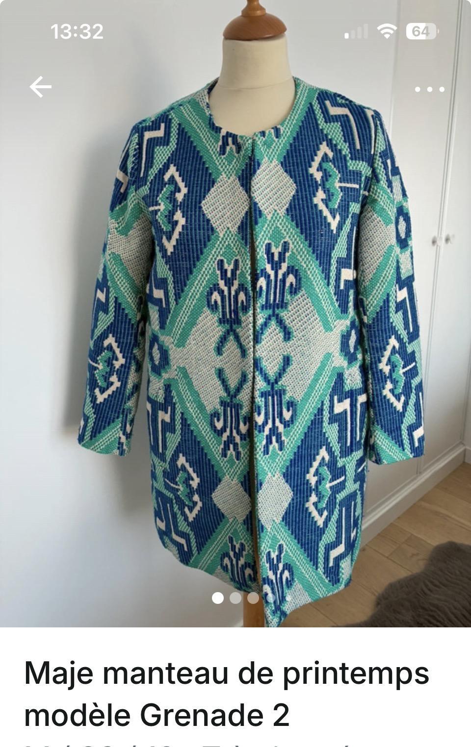 troc de troc manteau maje taille 38 image 0