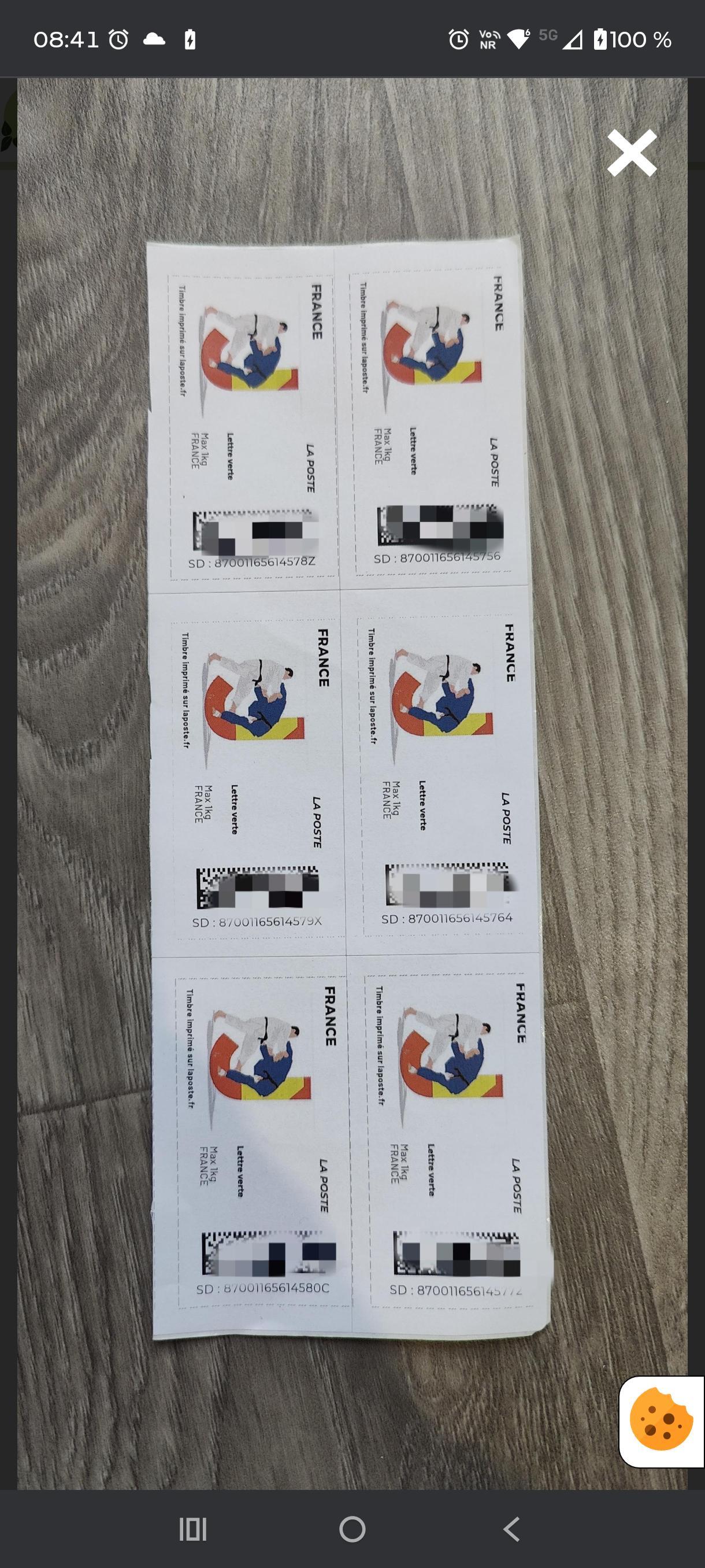 troc de troc reservé lot de 6 timbres 1 kilo image 0