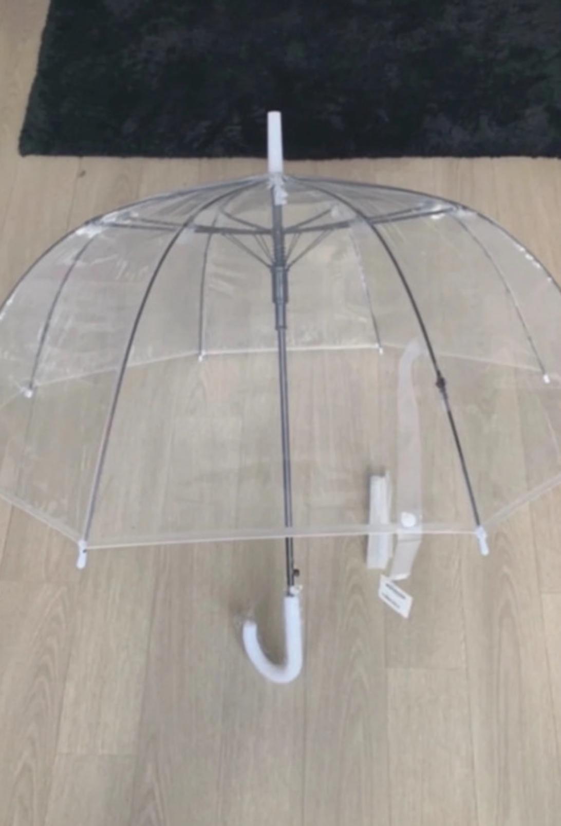 troc de troc parapluie transparent cloche image 0