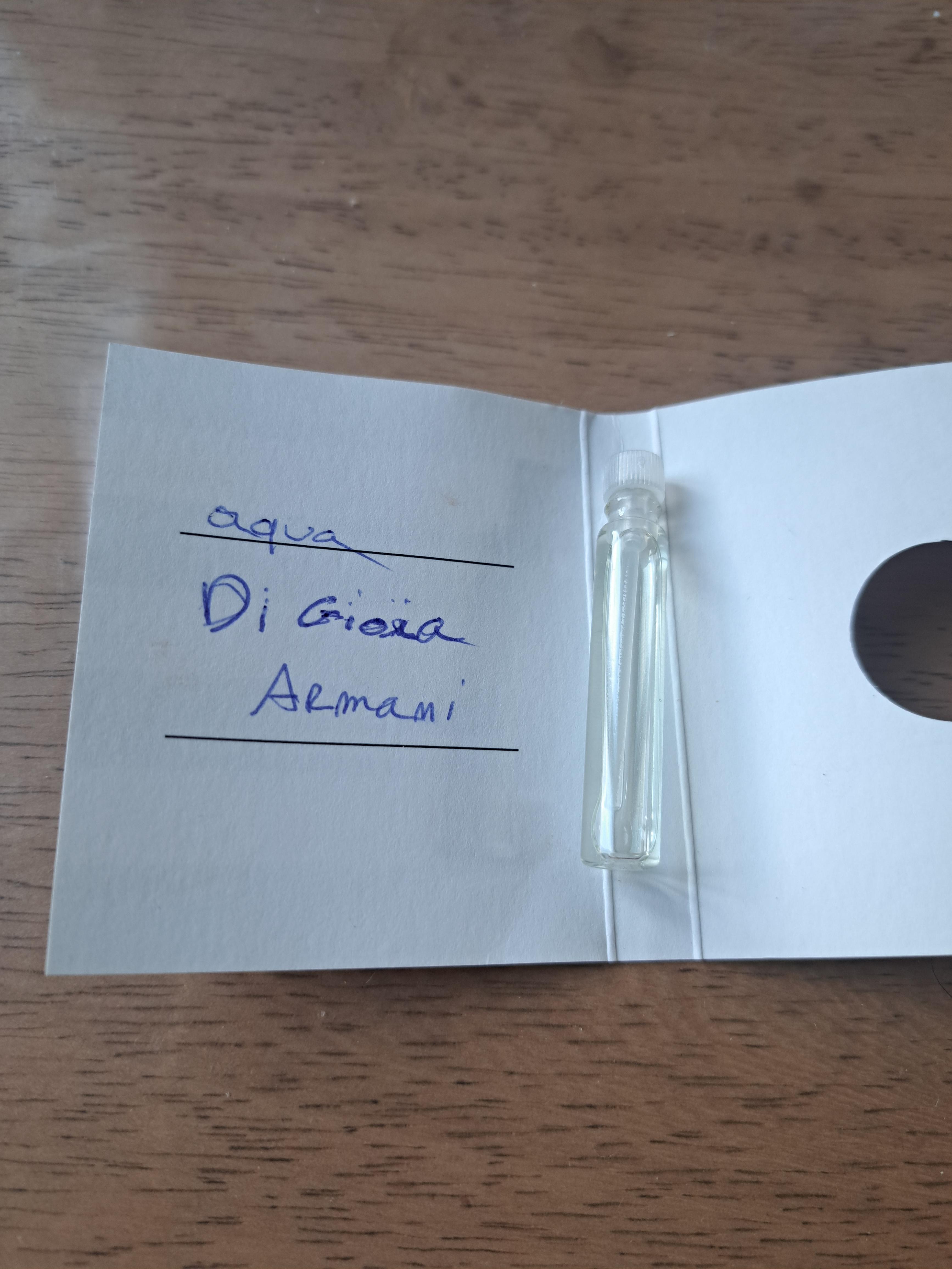 troc de troc reserve - Échantillon de parfum aqua di gioia image 1