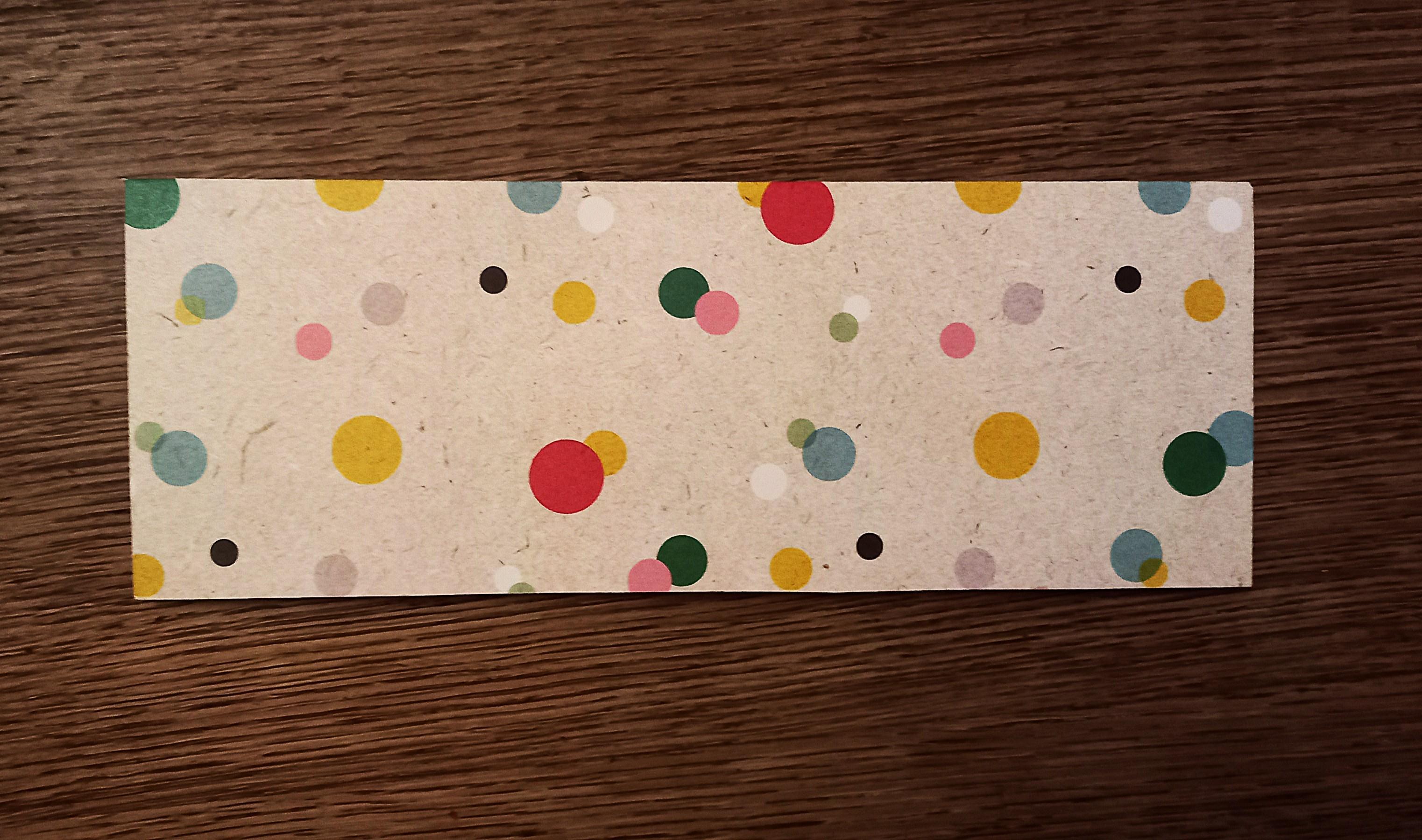 troc de troc enveloppe à pois colorés. image 1